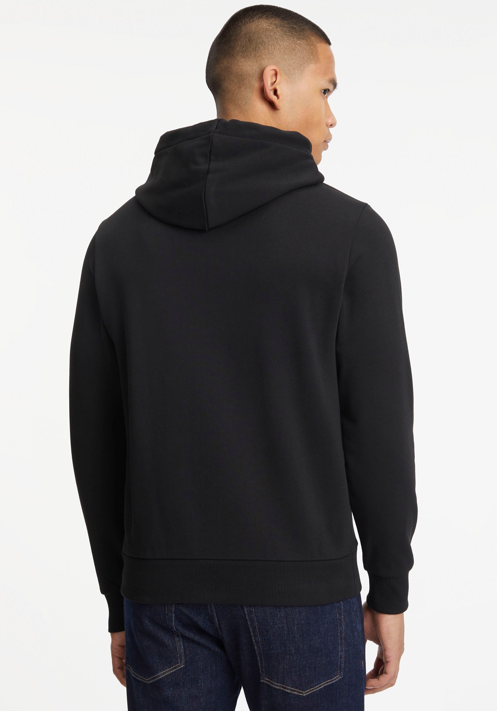 Calvin Klein STRIPED Kapuze HOODIE«, der mit LOGO bei »BOX Kordelzug Kapuzensweatshirt kaufen OTTO an