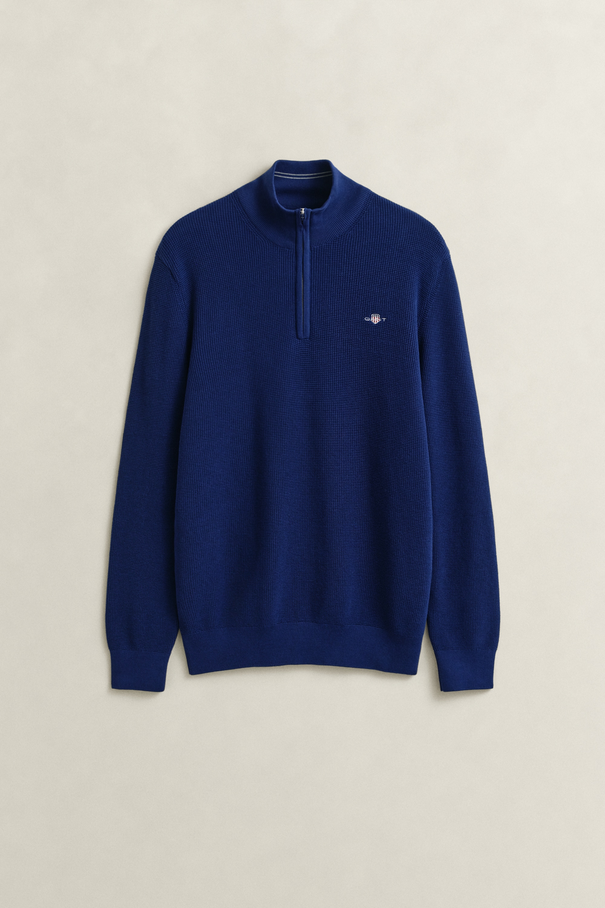 Gant Troyer »MICRO TEXTURED COTTON HALF ZIP« Regular fit mit Troyerkragen