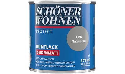SCHÖNER WOHNEN-Kollektion Lack »Protect«, (1), seidenmatt, 375 ml, naturgrau kaufen