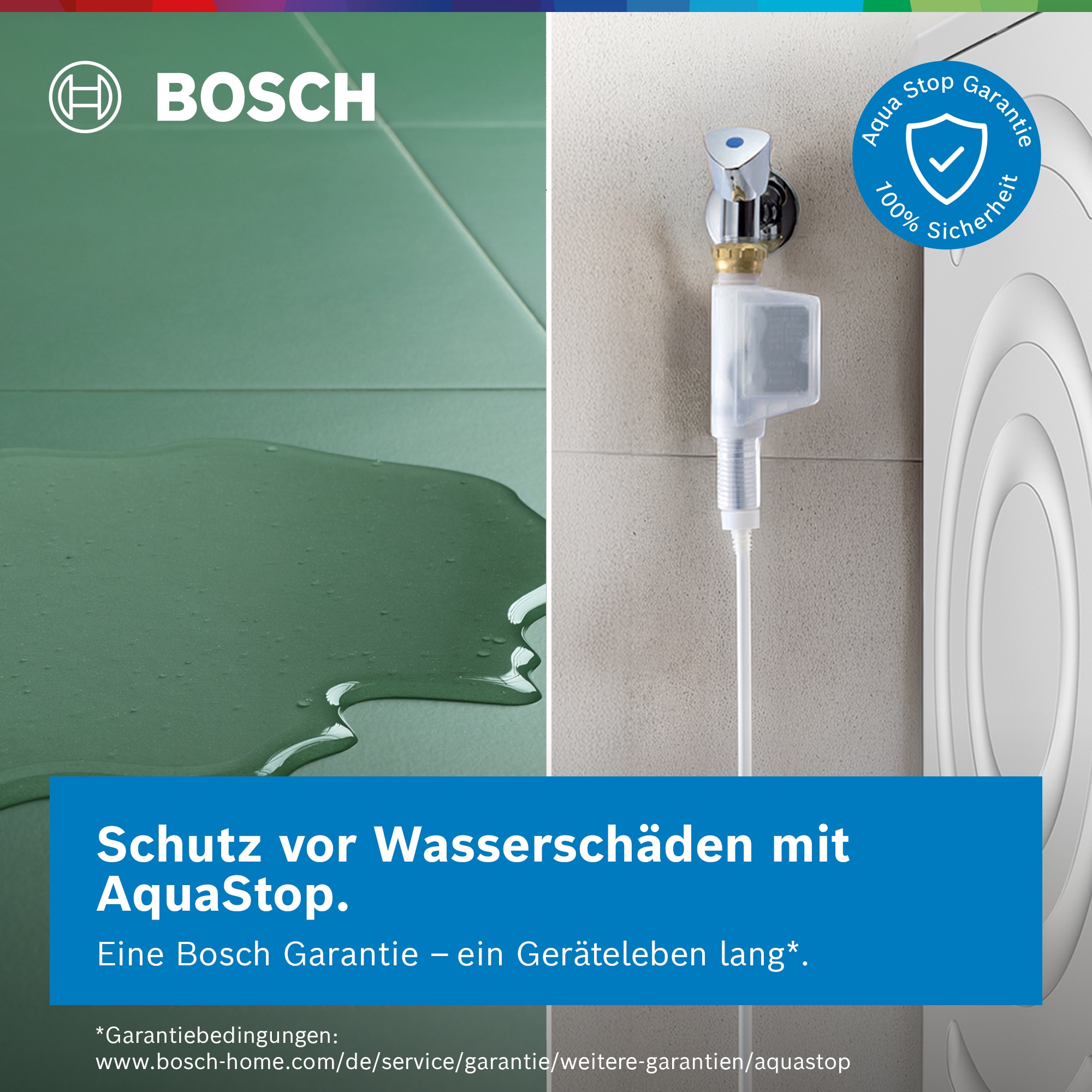 BOSCH Waschmaschine Serie 6 »WGH244M40« 9 kg 1300 U/min A-20% Energieverbrauch & Mini Load maximiert deine Einsparung
