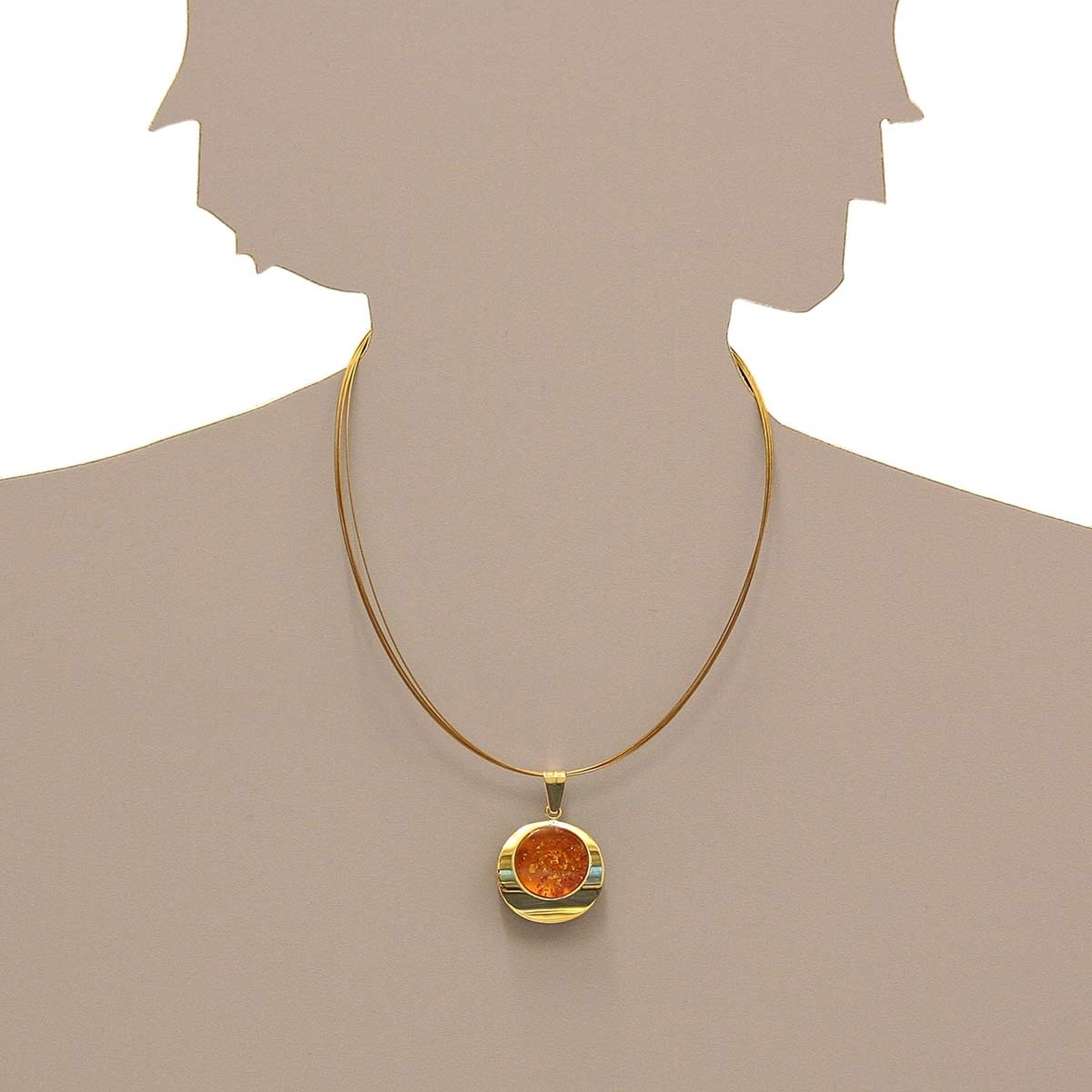 OSTSEE-SCHMUCK Kettenanhänger »- Henni - Gold 333/000 - Bernstein«