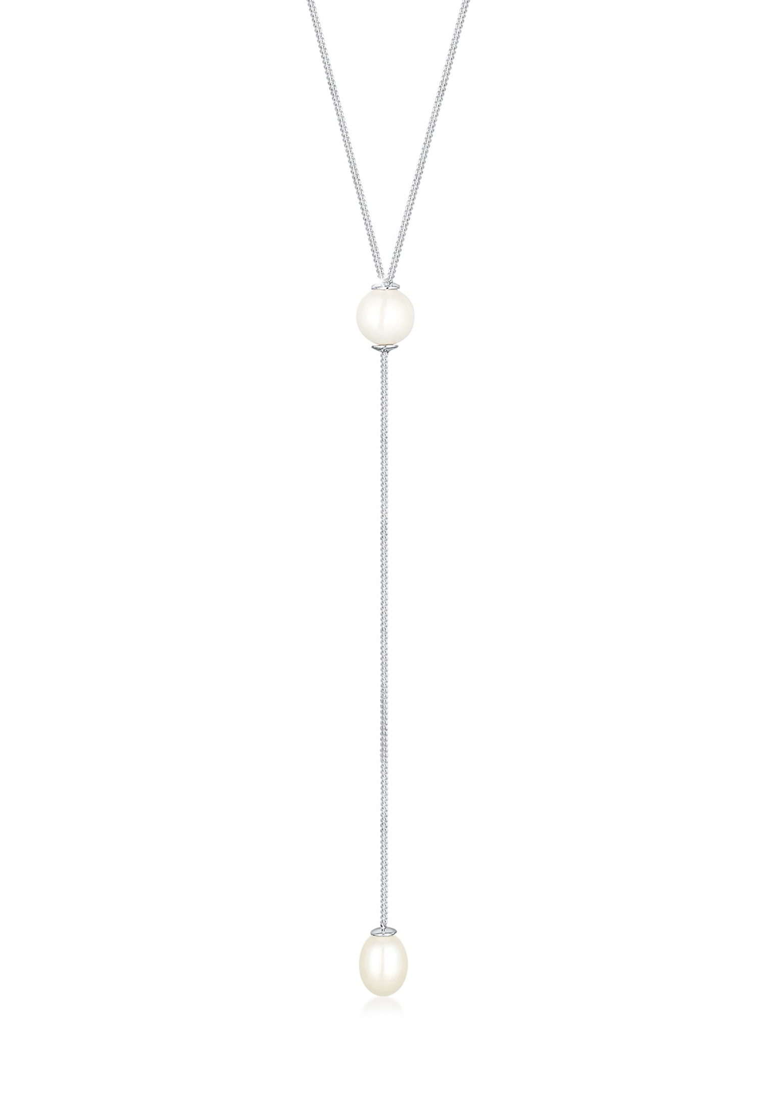 Elli Perlenkette »Y-Kette Süßwasserzuchtperle 925 Sterling Silber«