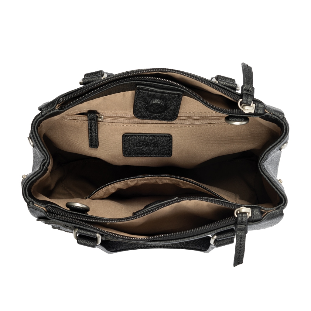 Gabor Shopper »Jovita« mit verspielten 3D-Blüten auf weich genarbtem Lederimitat