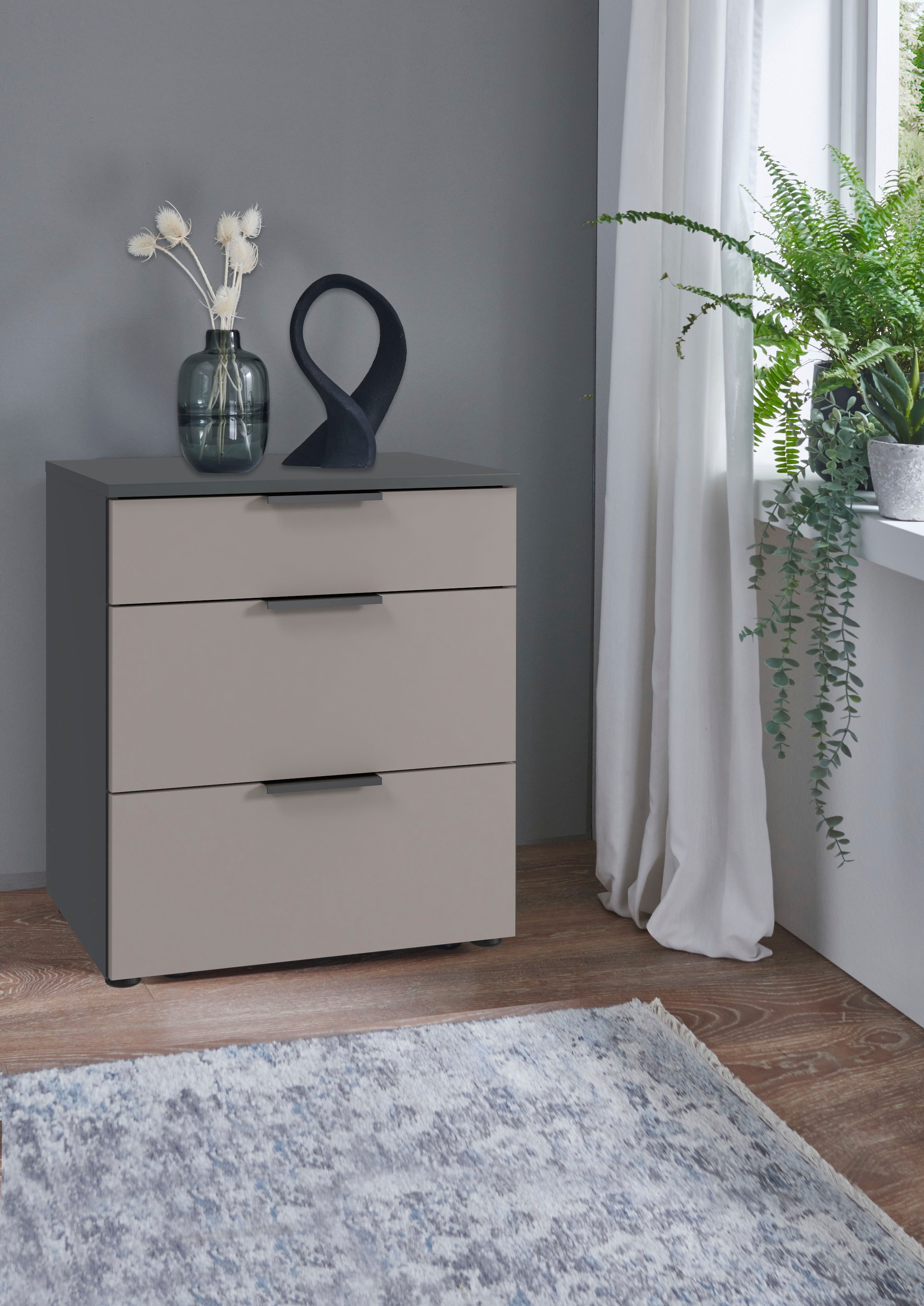 Wimex Nachtkommode »Oxford by fresh to go, mit Schubladen, in 2 Größen«, (54cm breit,41cm tief, wahlweise in 2 Höhen), Mit Soft-close Beschlägen