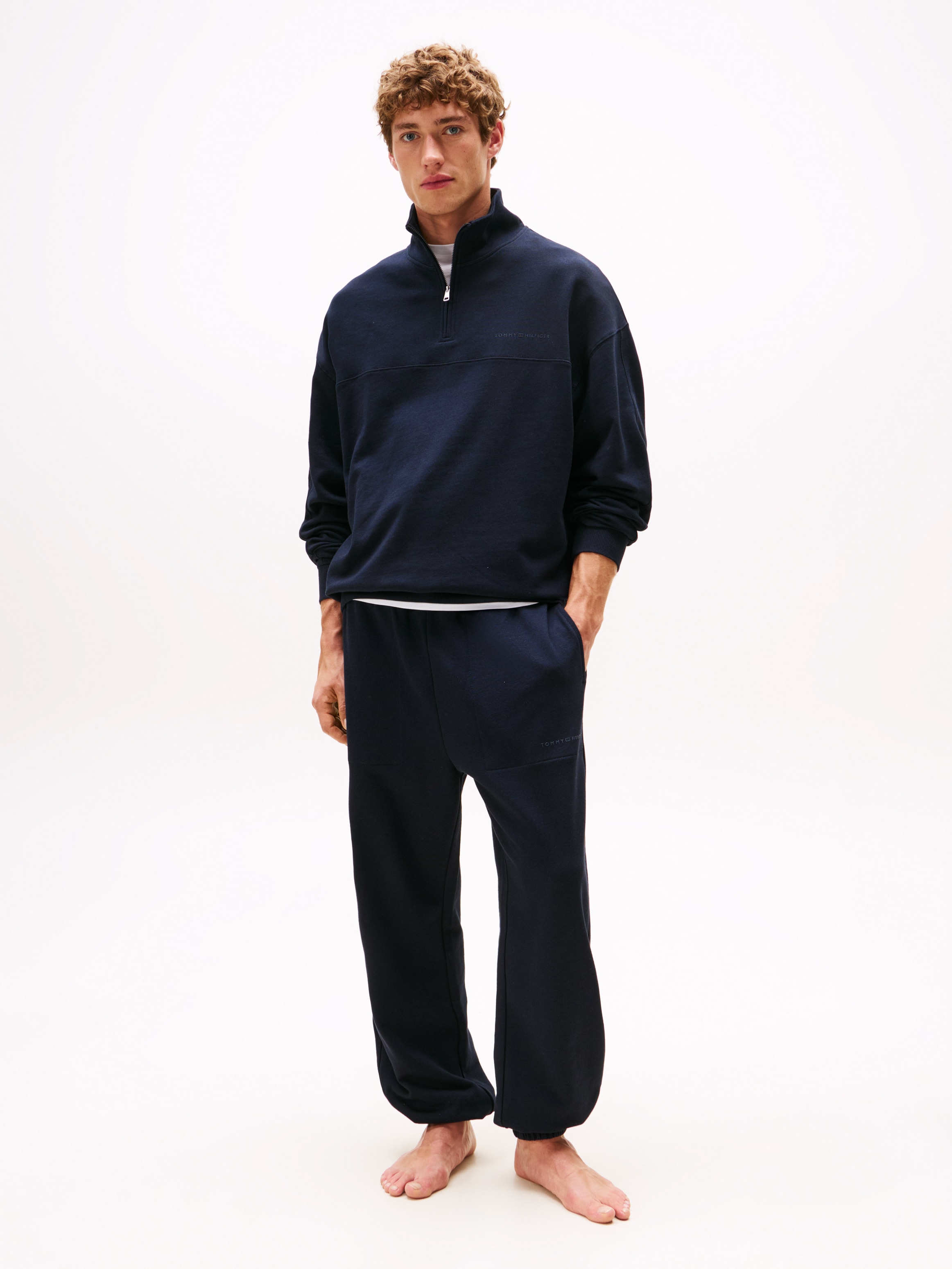 Tommy Hilfiger Underwear Sweatshirt »HALF ZIP«, Troyer, Baumwollmix
