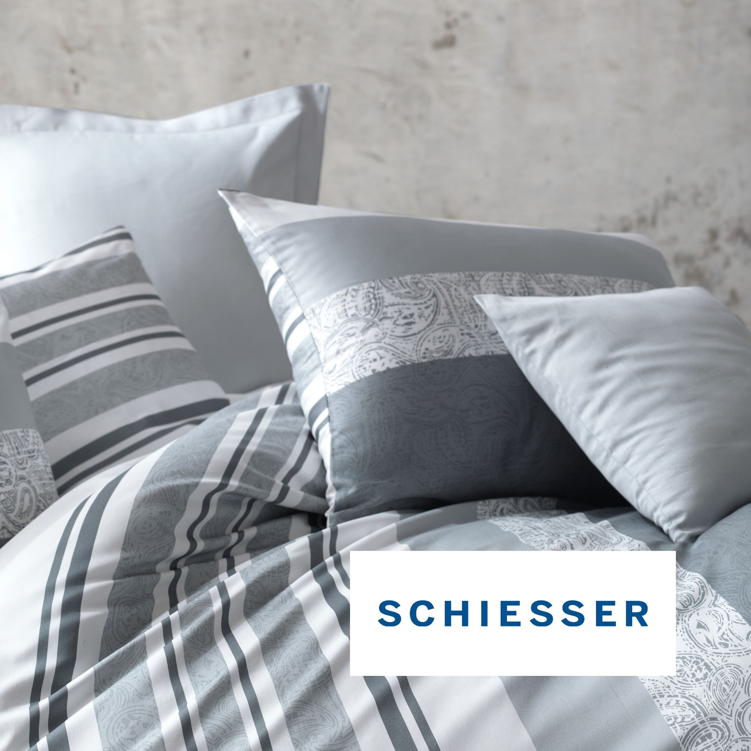 Schiesser Bettwäsche »Adele aus weicher Baumwolle im Paisley-Streifen-Look« 2 Stk. OEKO-TEX® MADE IN GREEN