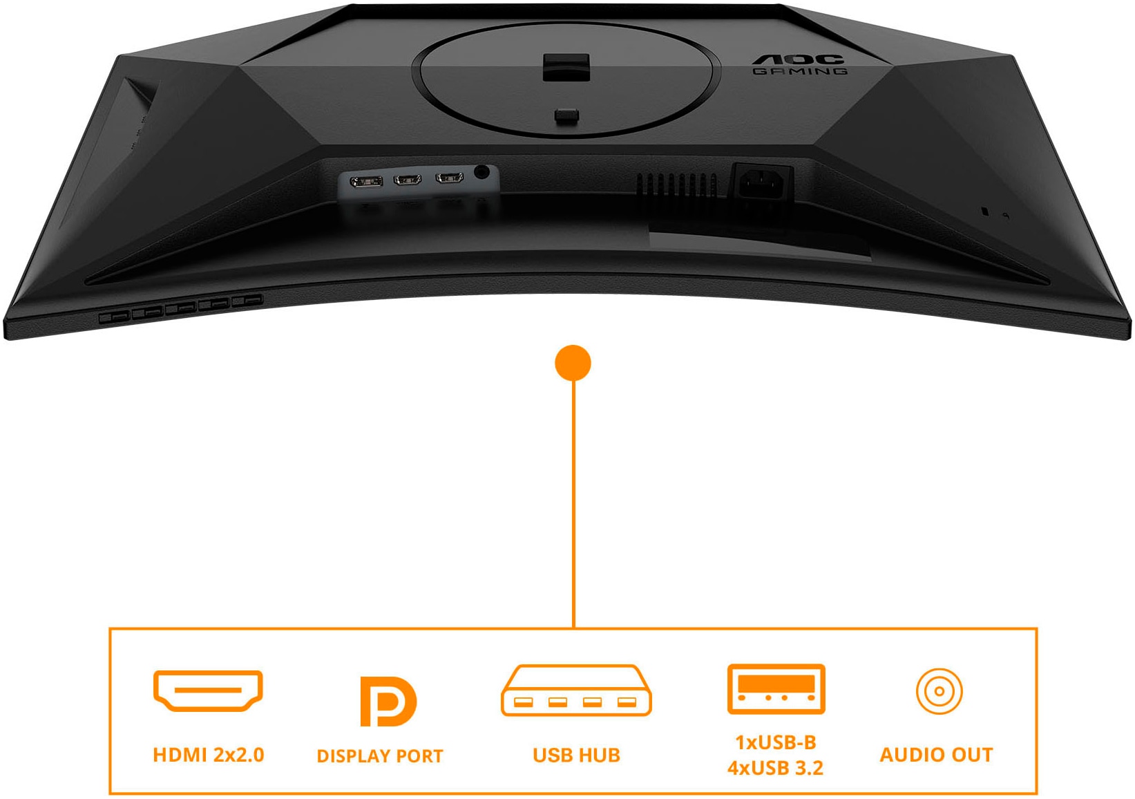 AOC Curved-Gaming-LED-Monitor »C27G4ZXU«, 69 cm/27 Zoll, 1920 x 1080 px, Full HD, 0,3 ms Reaktionszeit, 280 Hz