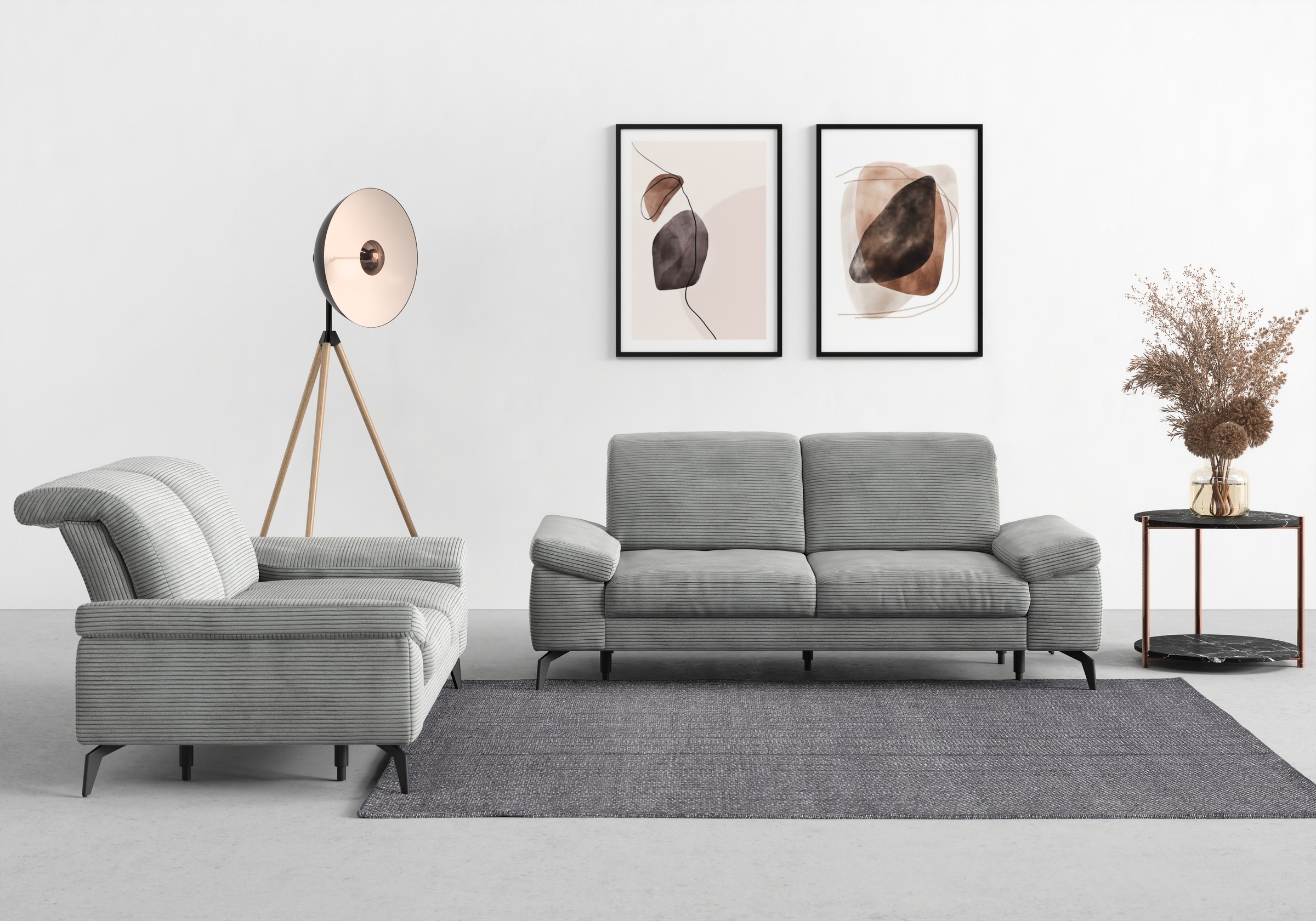 sit&more 2-Sitzer »Cabana«, Breite 191 cm, wahlweise mit Sitztiefen- und Kopfteilfunktion