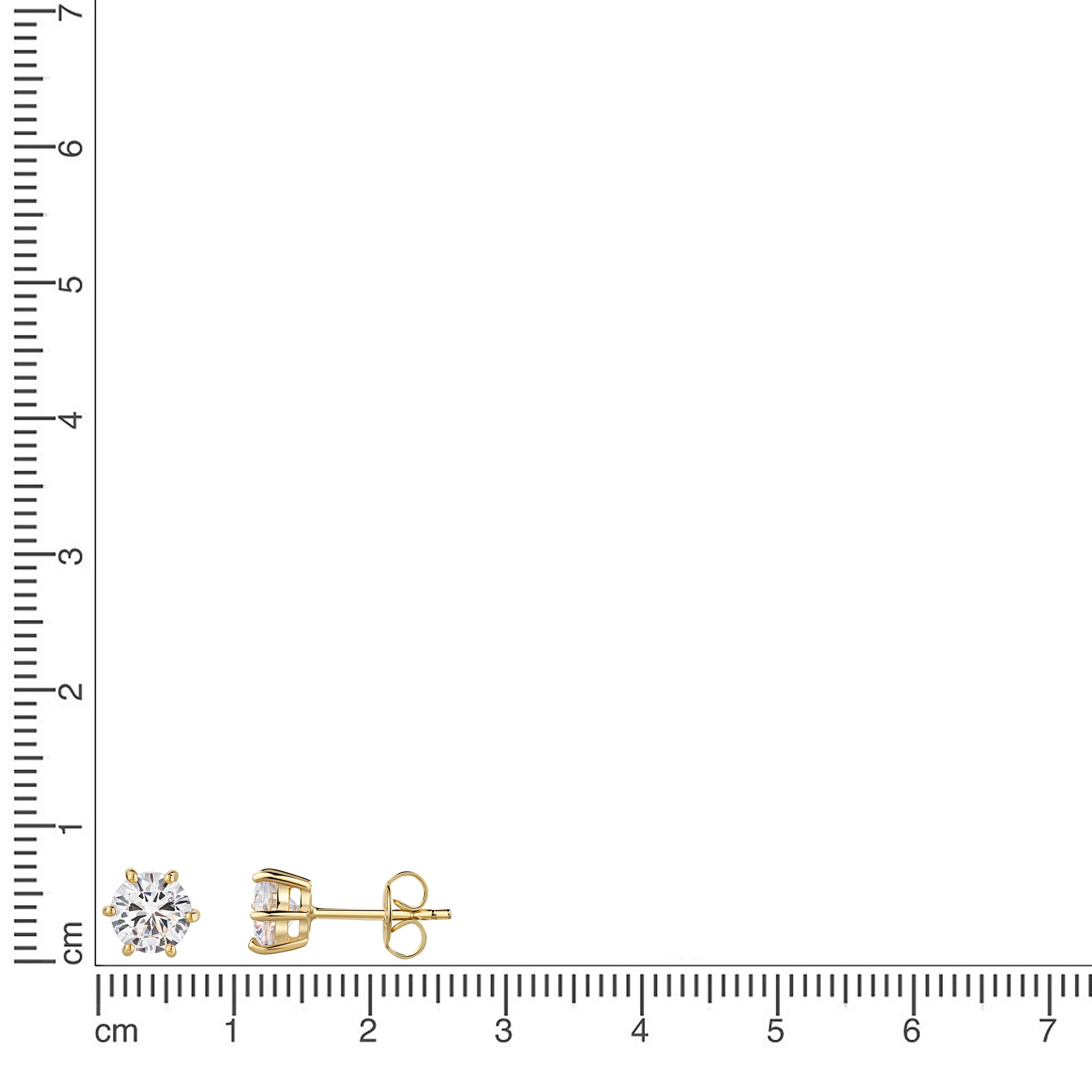 Firetti Paar Ohrstecker »Schmuck Geschenk Silber 925 Ohrschmuck Ohrringe Solitär« mit Zirkonia (synth.)