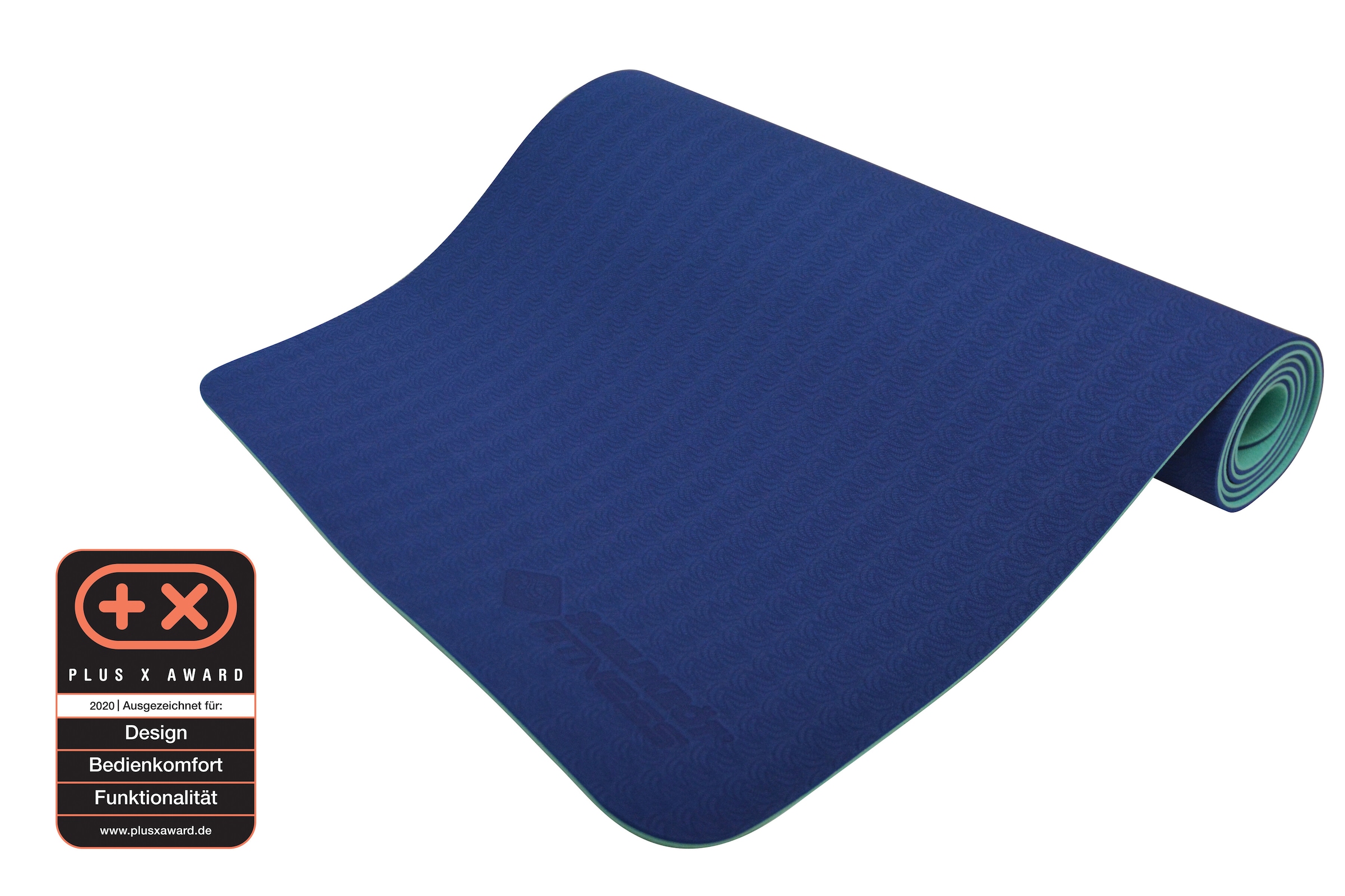 Schildkröt Yogamatte »Yogamatte 4mm BICOLOR - Navy/Mint« Inkl. Tasche mit Kordelzug / PVC frei