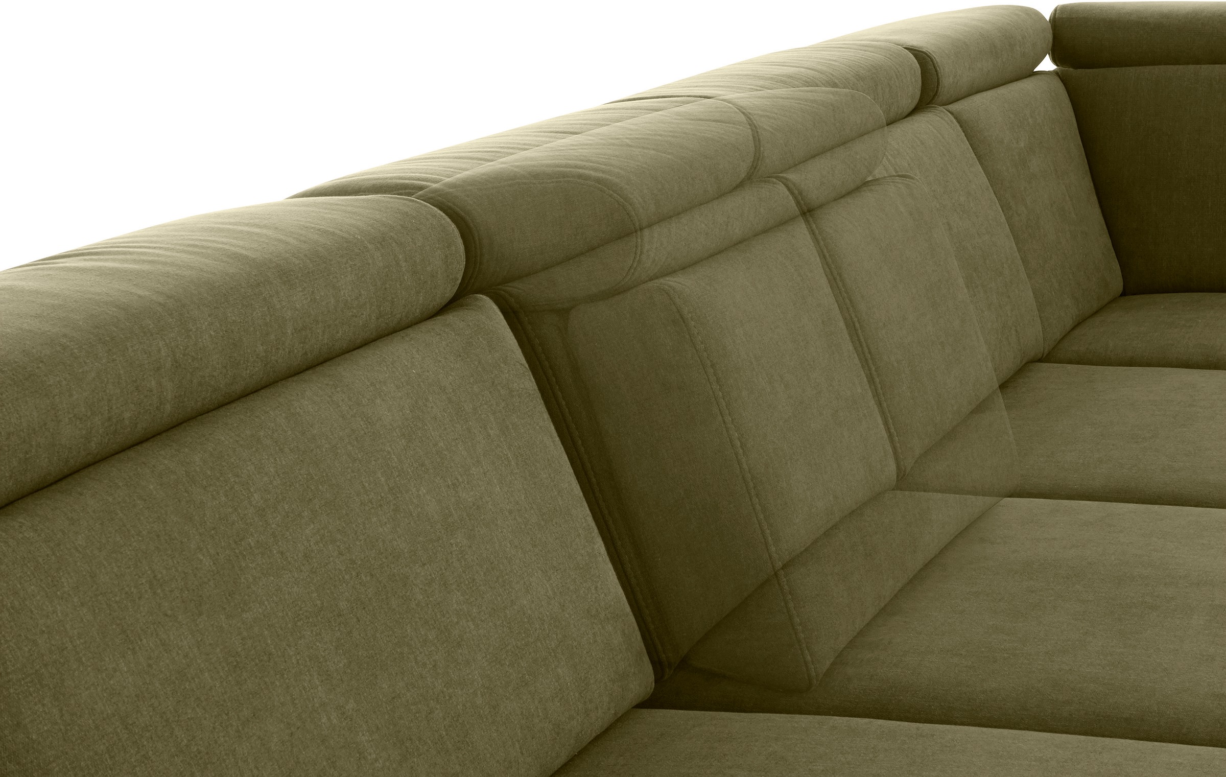 sit&more Wohnlandschaft »Brisbane U-Form«, Fußhöhe 12 cm, inklusive Sitztiefen-, Armteil- und Kopfteilverstellung