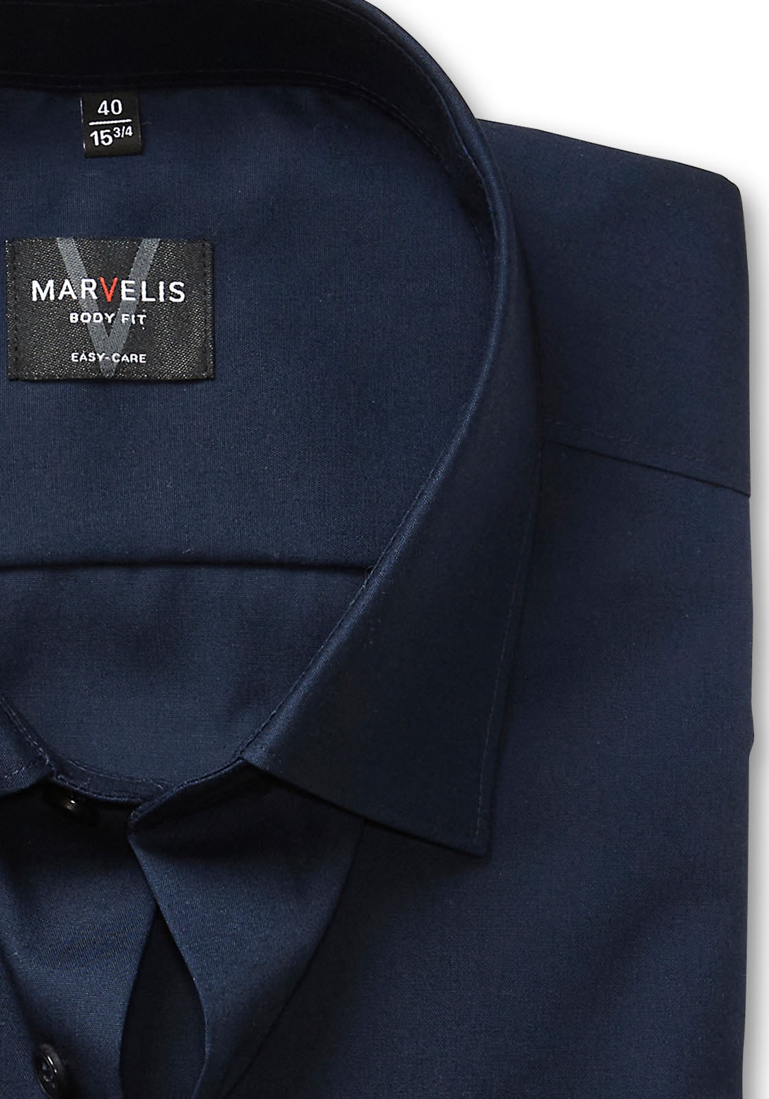 MARVELIS Langarmhemd Kentkragen, Businesshemd, körpernah