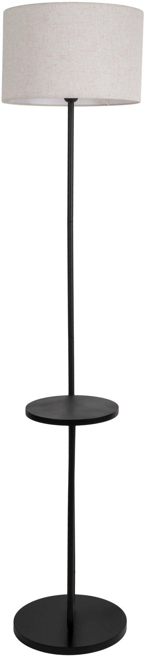 näve Stehlampe »Tordis«, 1 flammig, Leuchtmittel E27 | ohne Leuchtmittel, mit integriertem Tisch, Zuleitung 230cm schwarz, exkl. 1 x E27