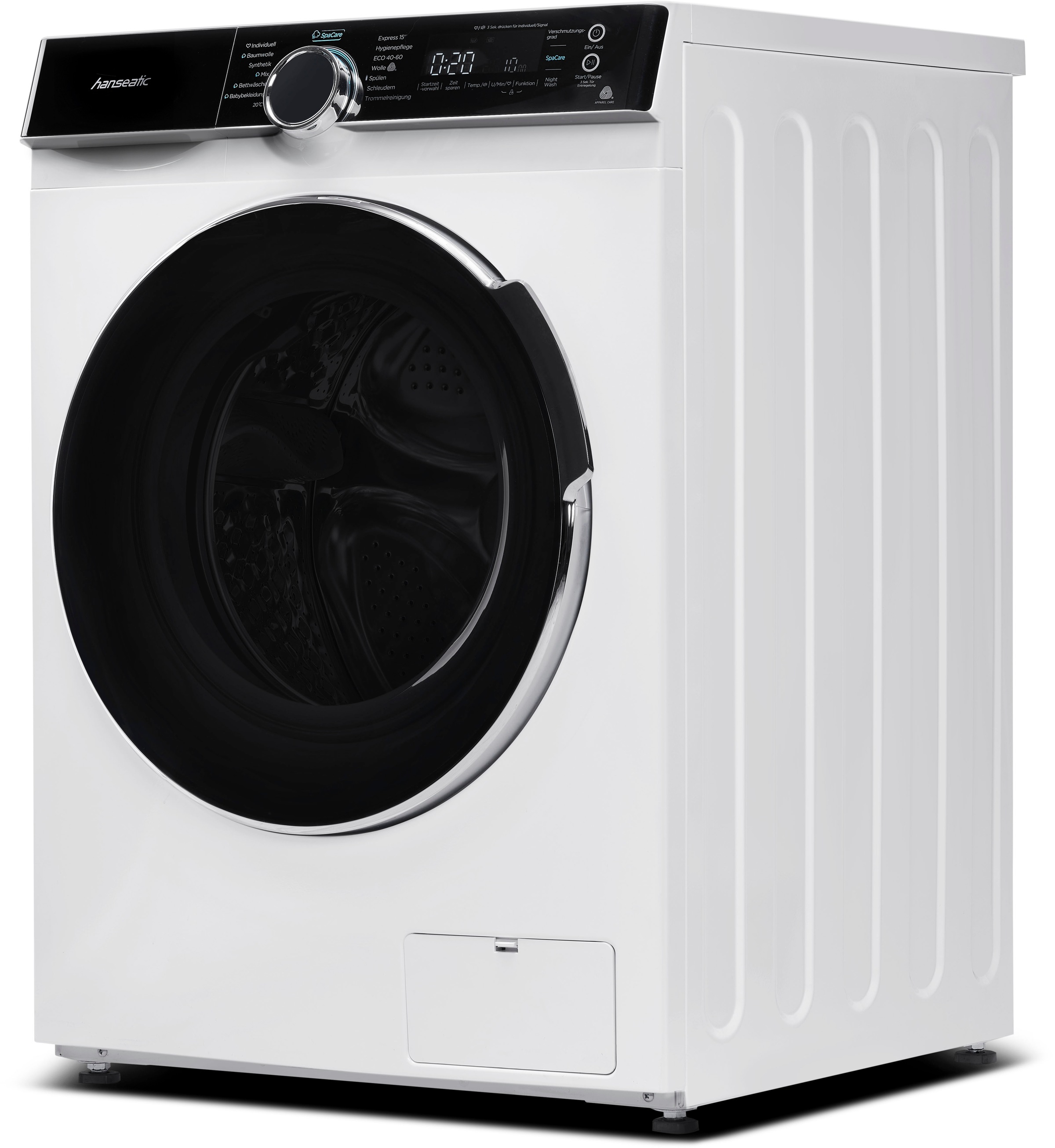 Hanseatic Waschmaschine »HWMK814A«, 8 kg, 1400 U/min, Mengenautomatik, Nachtwaschprogramm, Überlaufschutz, Dampfoption