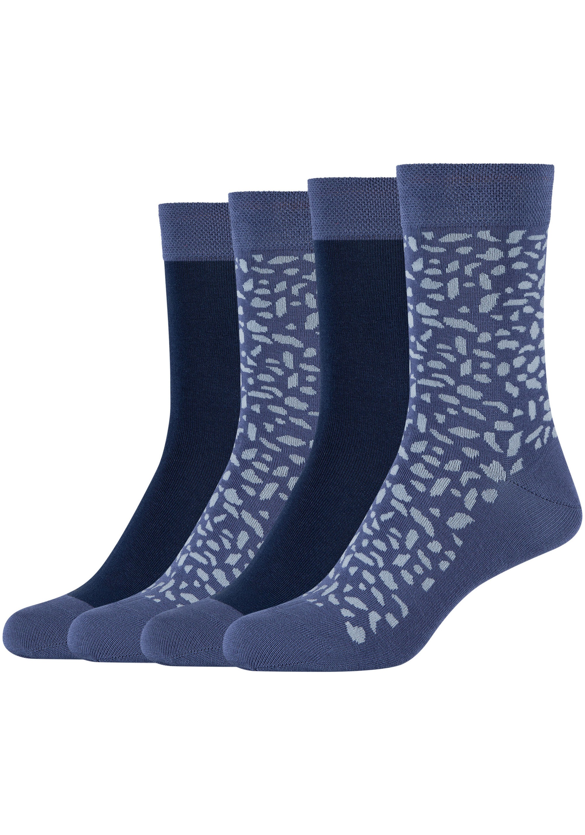 Camano Langsocken, (4er Pack), mit attraktivem Musterdesign