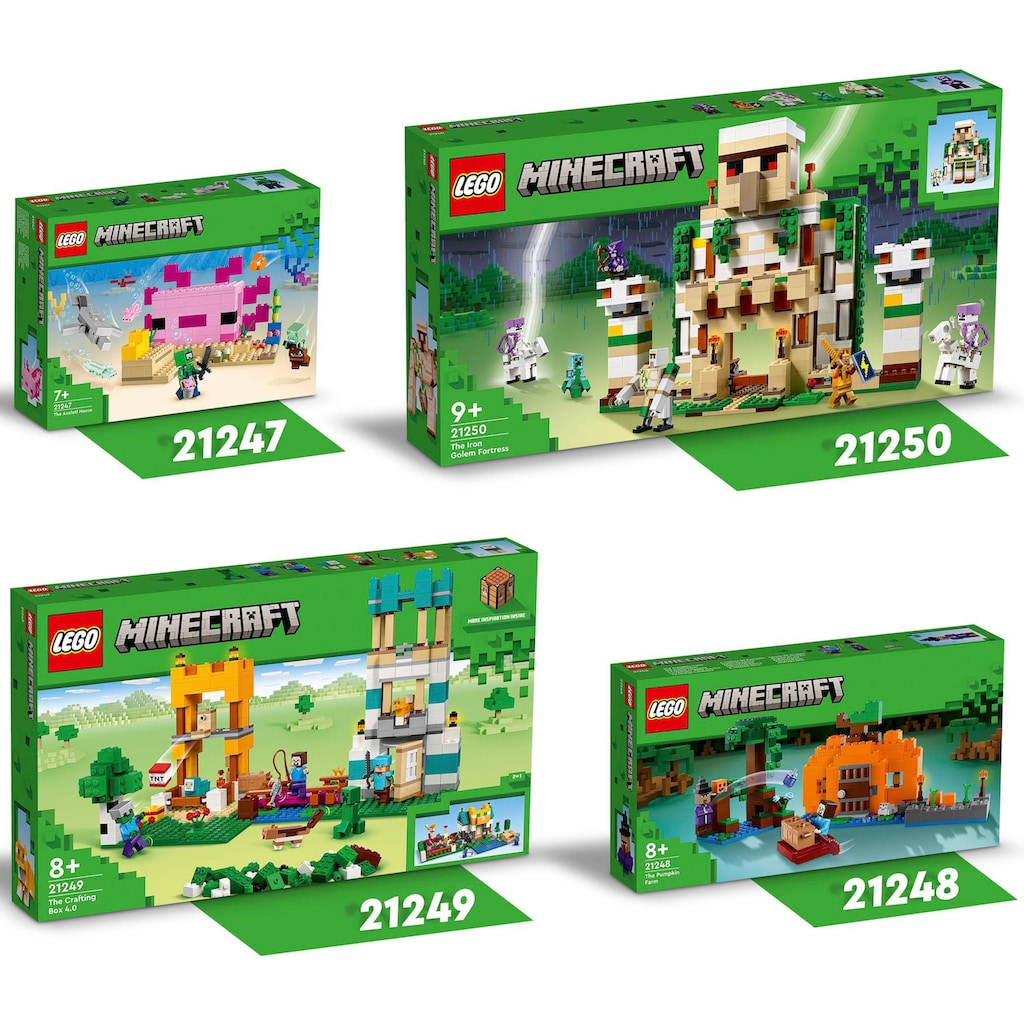 LEGO® Konstruktionsspielsteine »Die Eisengolem-Festung (21250), LEGO® Minecraft«, (868 St.)