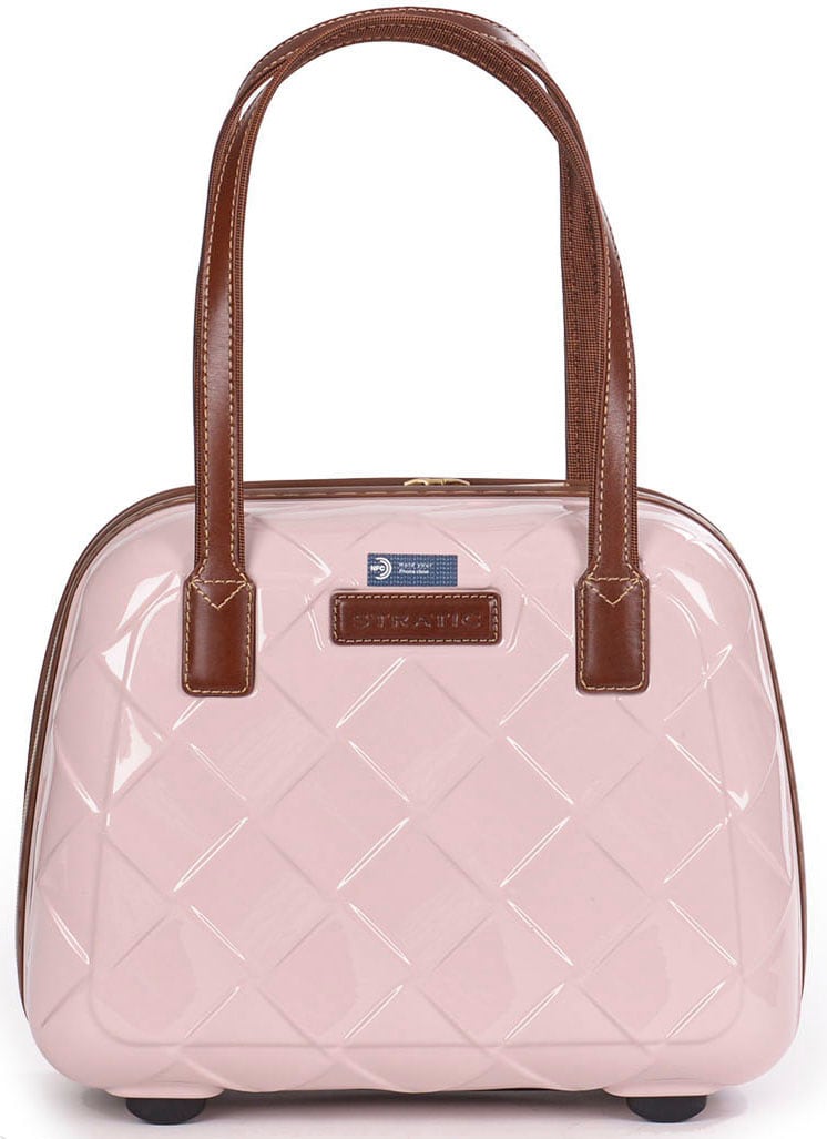 Beautycase »Leather&More rose«, Handtasche Damen Tasche Damen Henkeltasche