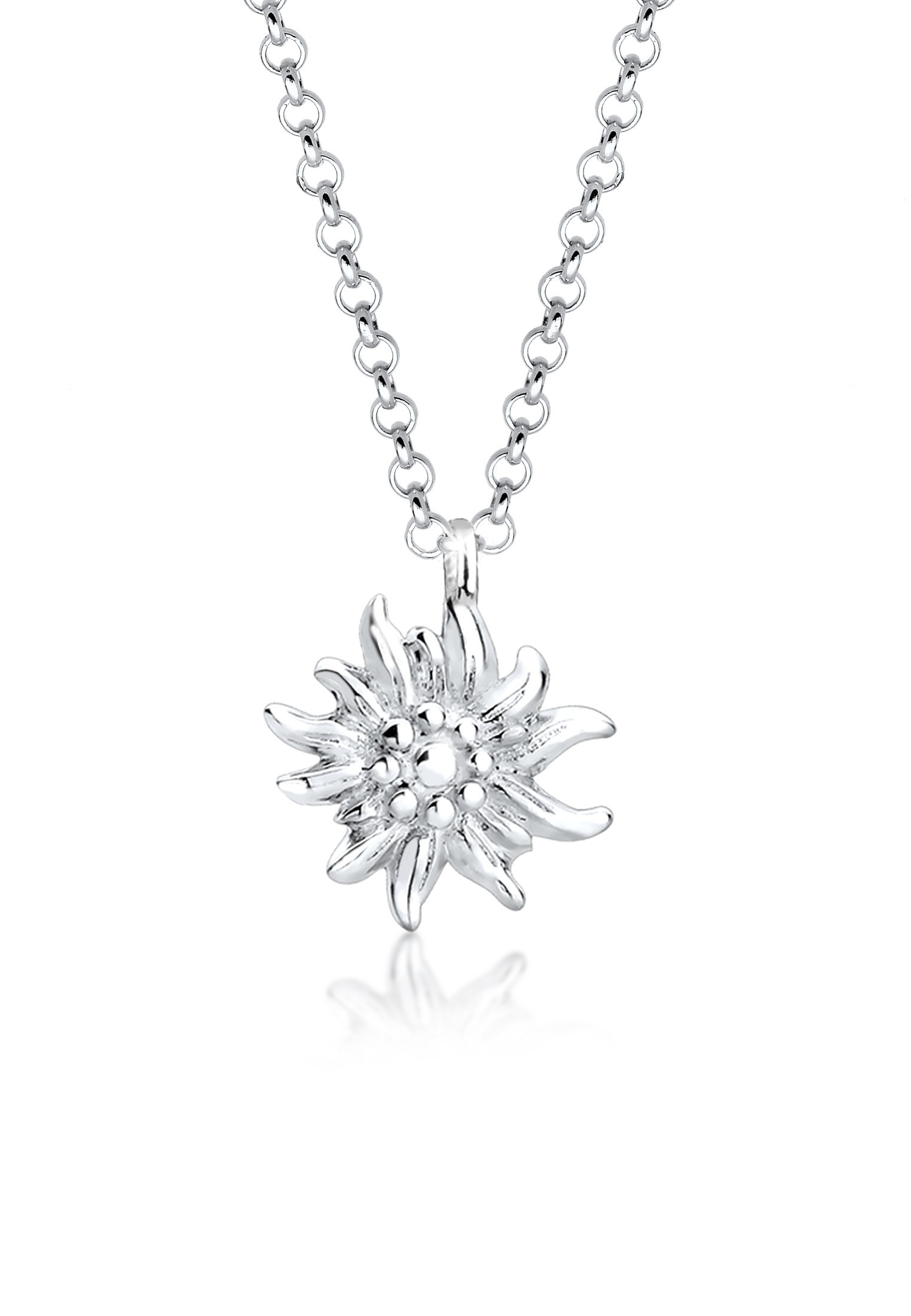 Elli Kette mit Anhänger »Edelweiss Symbol Anhänger Wiesn Tracht 925 Silber«