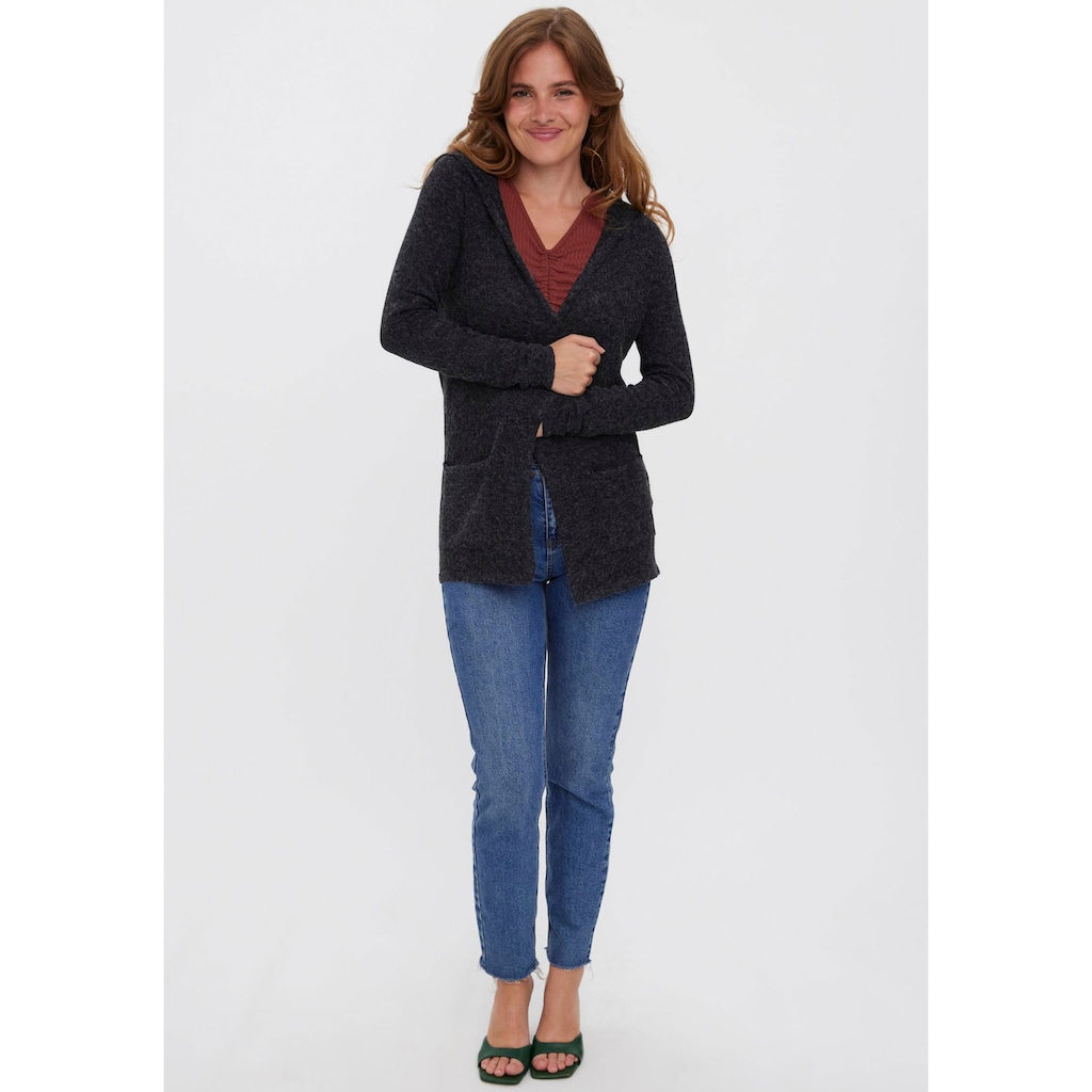 Vero Moda Strickjacke »VMDOFFY LS OPEN HOOD CARDIGAN GA NOOS«