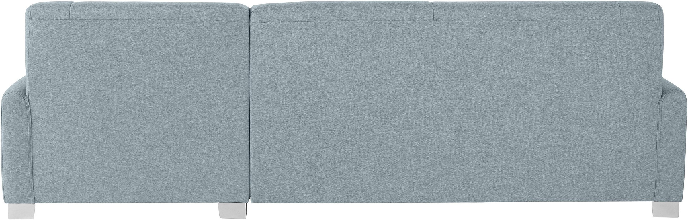 DOMO collection Ecksofa »Anzio L-Form, whlw. Bettfunktion, Federkern, hochwertig, Breite 271 cm«, Ohne Bettfunktion, Recamiere rechts, Struktur fein, mint