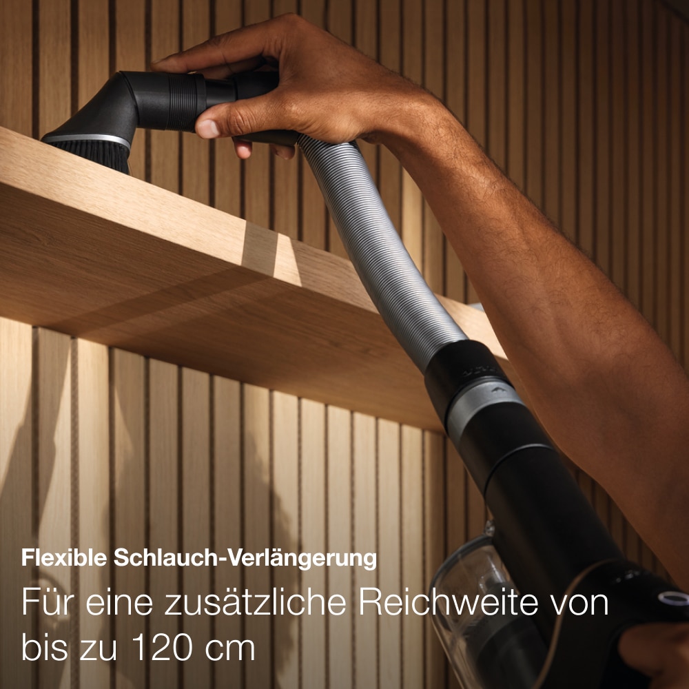 Miele Akku-Handstaubsauger »Duoflex HX1 TotalCare, 2in1-Funktion,« mit Elektrobürste MultiFloor und CarCare Set, Obsidianschwarz Roségold