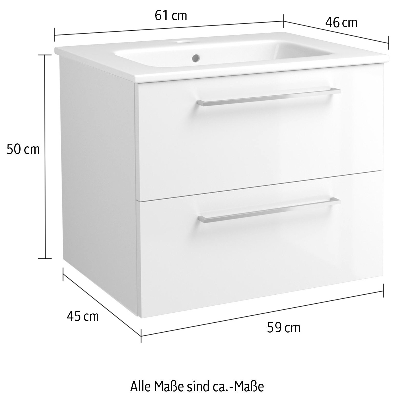 welltime Waschtisch »Joy«, mit Soft-Close-Funktion