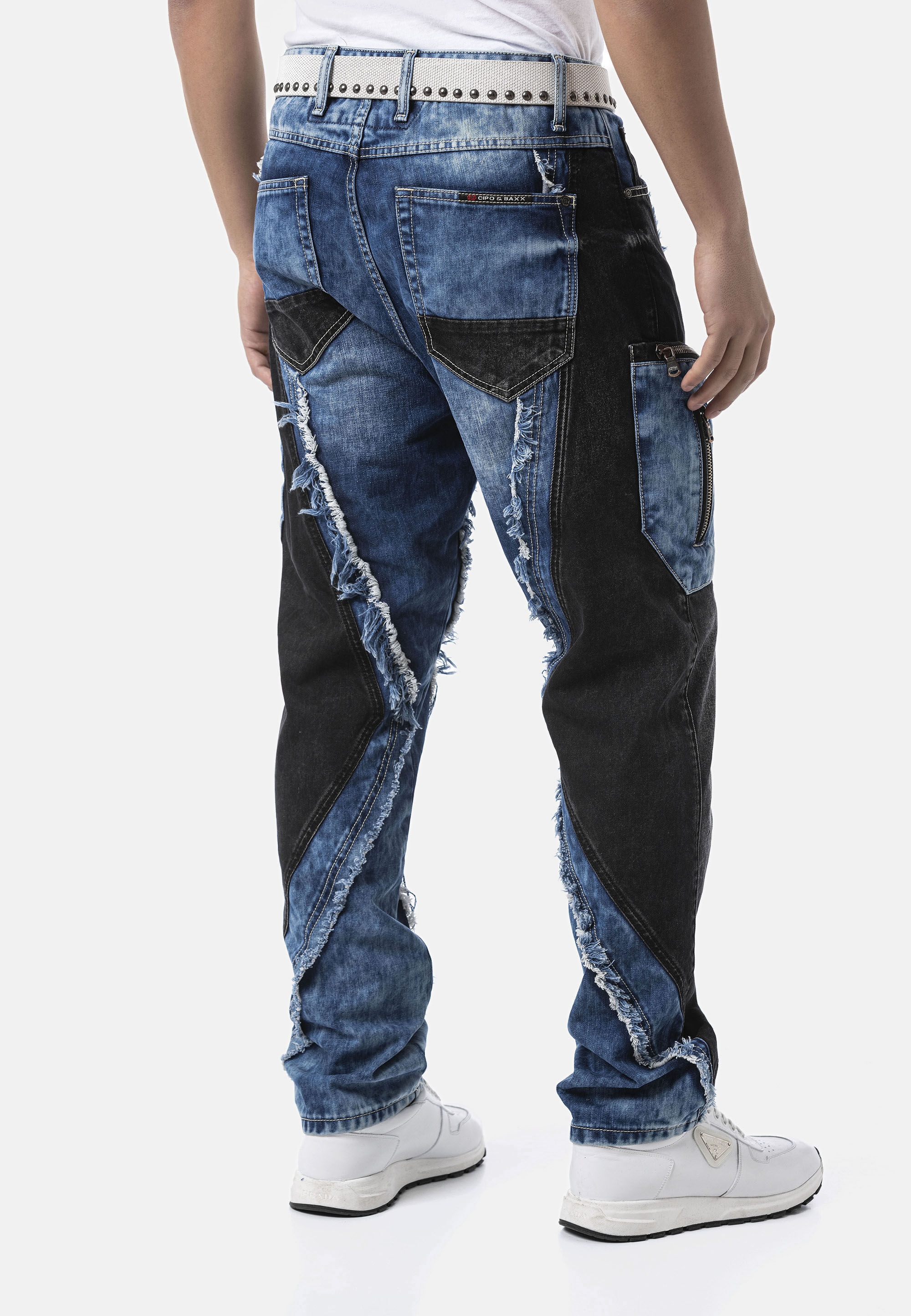 Cipo & Baxx Loose-fit-Jeans »Cipo & Baxx Jeanshose CD909« mit Loose Fit Denim