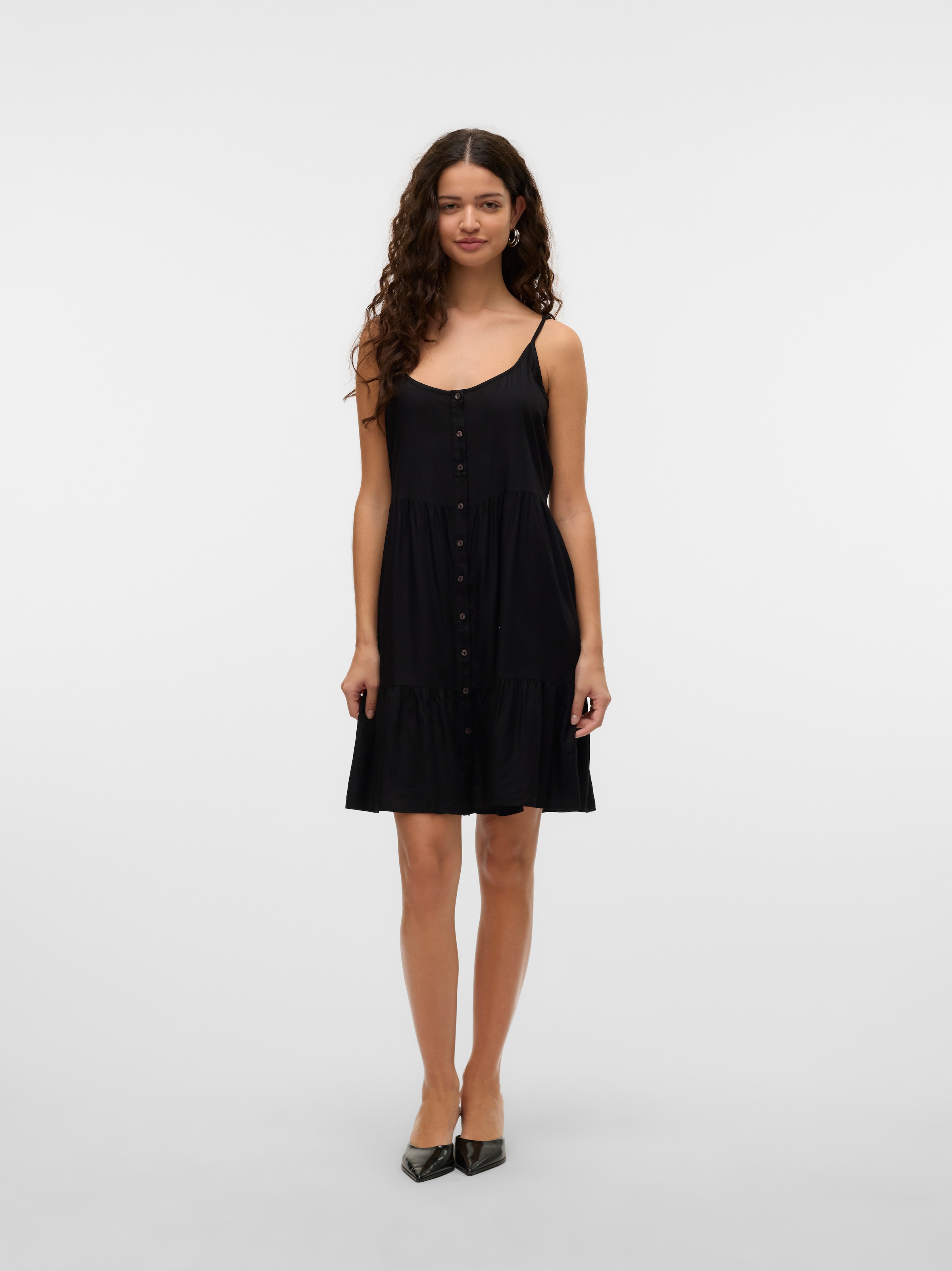 Vero Moda Trägerkleid »VMBUMPY SHORT SINGLET DRESS WVN GA NOOS«