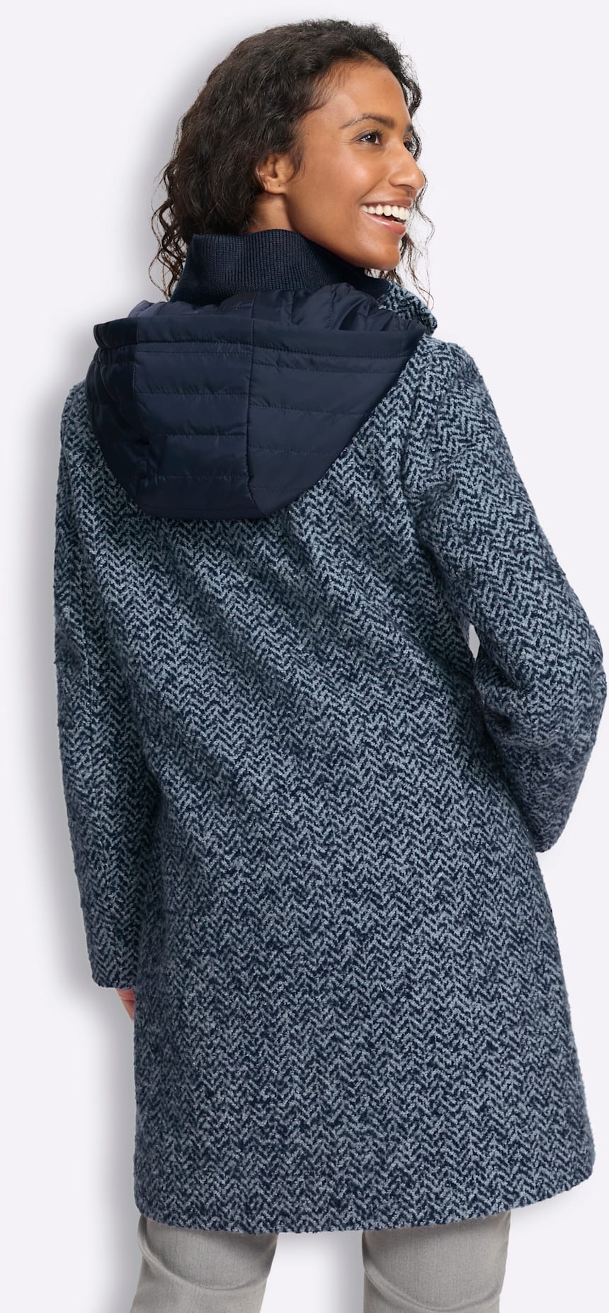 heine Langjacke mit Kapuze