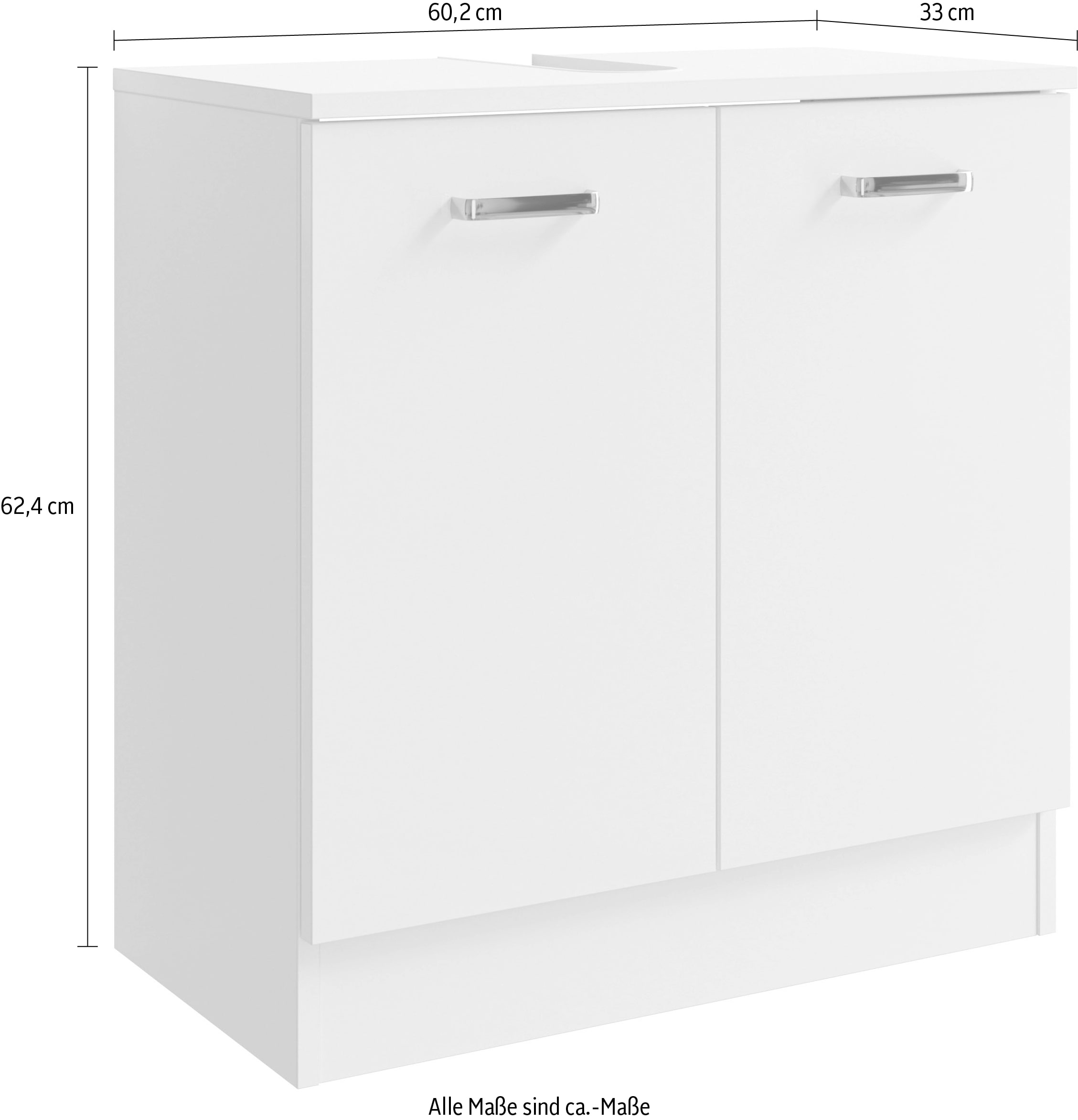 Saphir Waschbeckenunterschrank »Quickset 301«, 60,2 cm breit