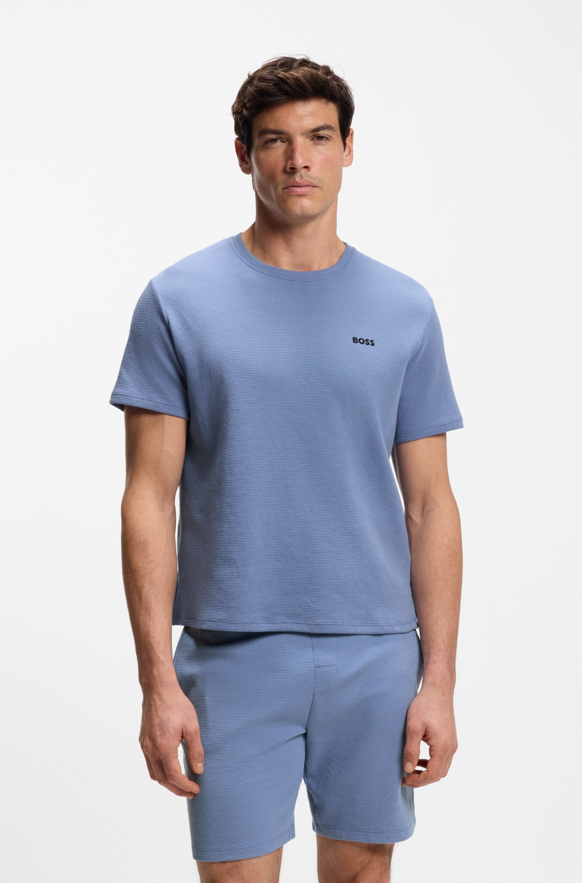 BOSS Pyjamaoberteil »Waffle T-Shirt«