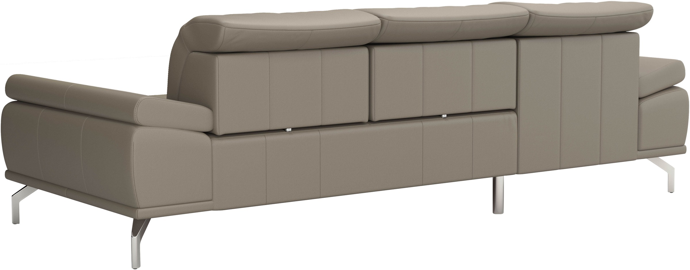 Places of Style Ecksofa »Caluna«, Inkl.Sitztiefenverstellung, wahlweise mit Kopf- und Armteilverstellung