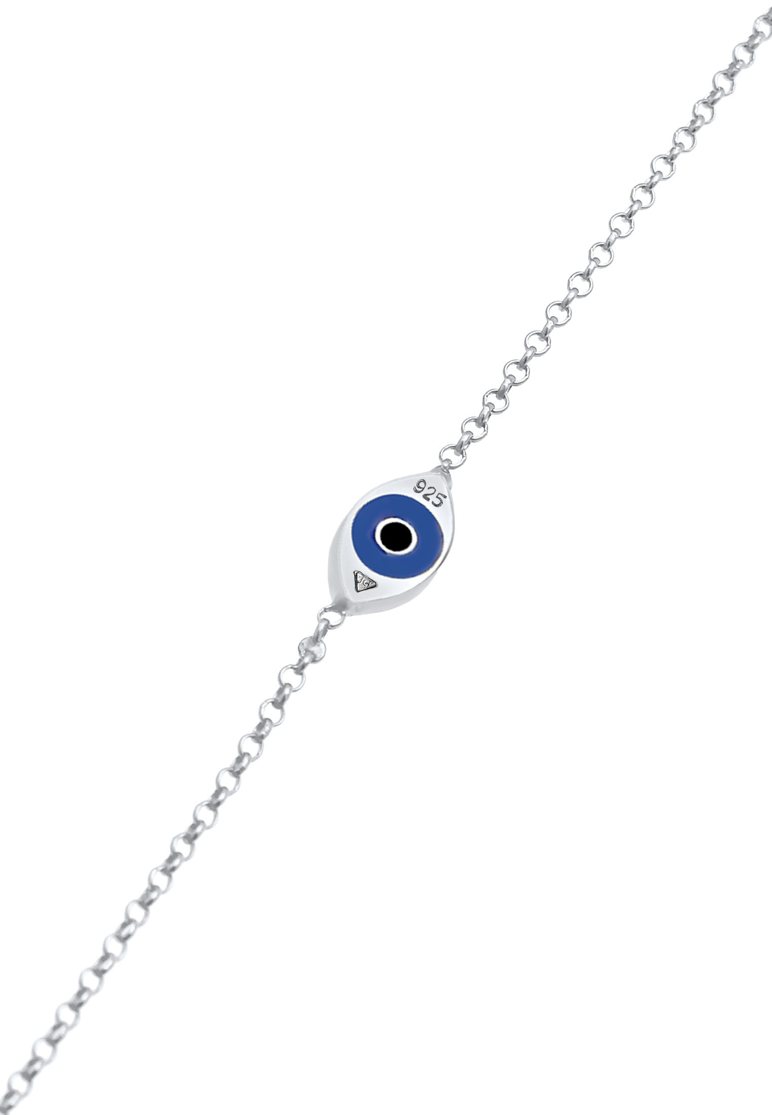 Elli Armkette »Armband Evil Eye Auge Symbol Emaille 925er Silber«