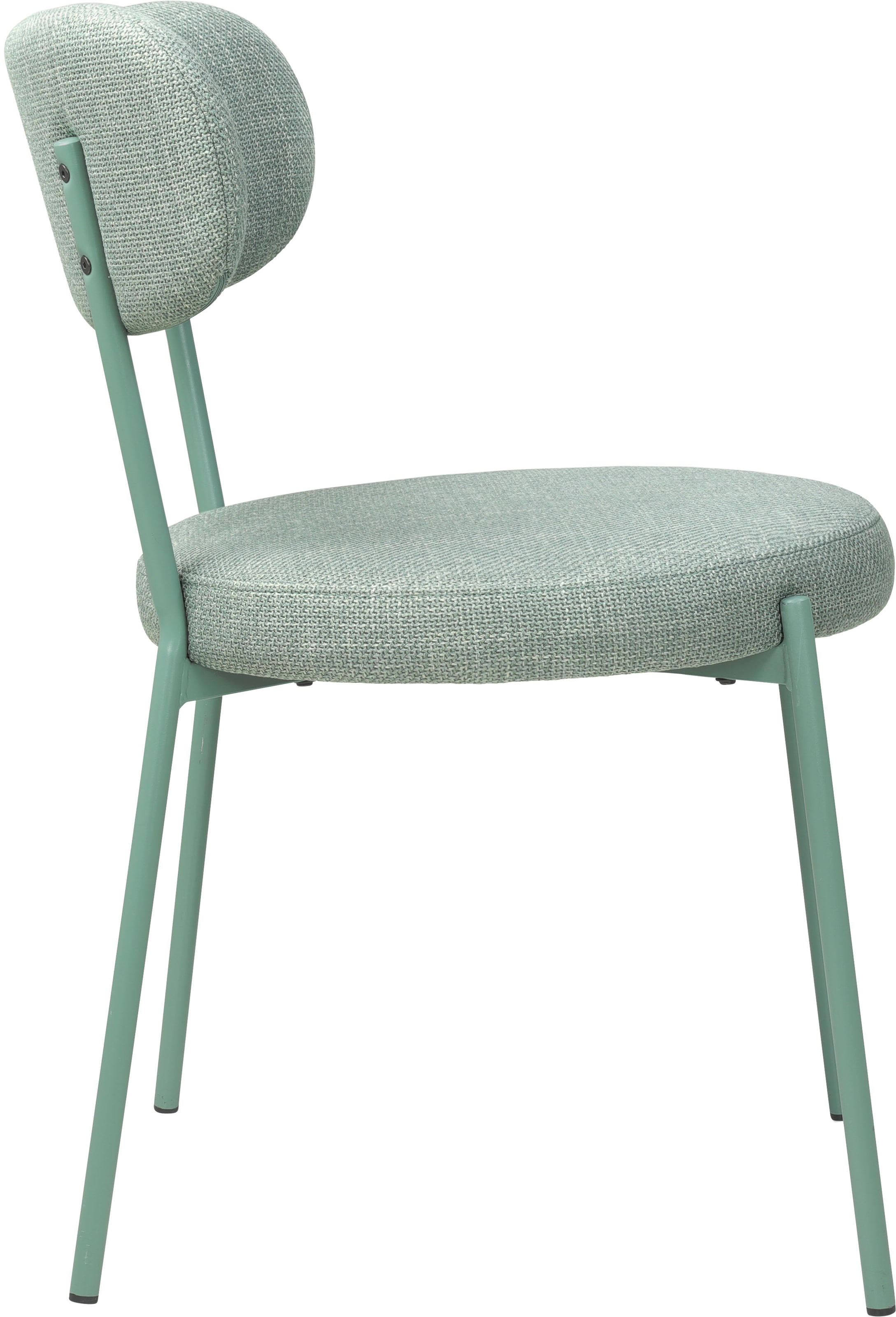 TOM TAILOR HOME 4-Fußstuhl »SOFT PAD CHAIR« (Set) 2 Stk. Webstoff Esszimmerstuhl, 4-Fußgestell, mit Rückenausschnitt