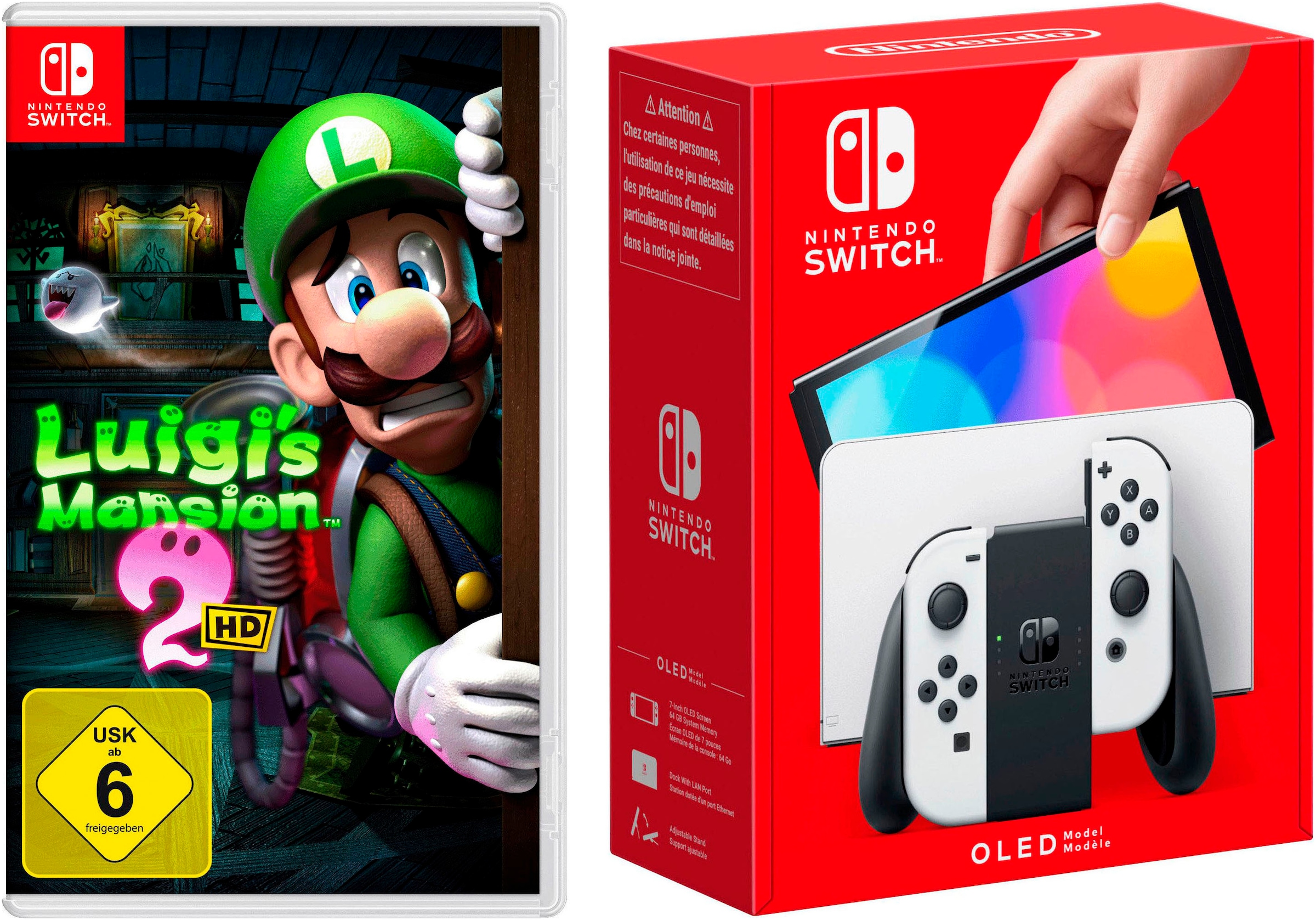 Spielekonsole »OLED + Luigi's Mansion 2 HD«