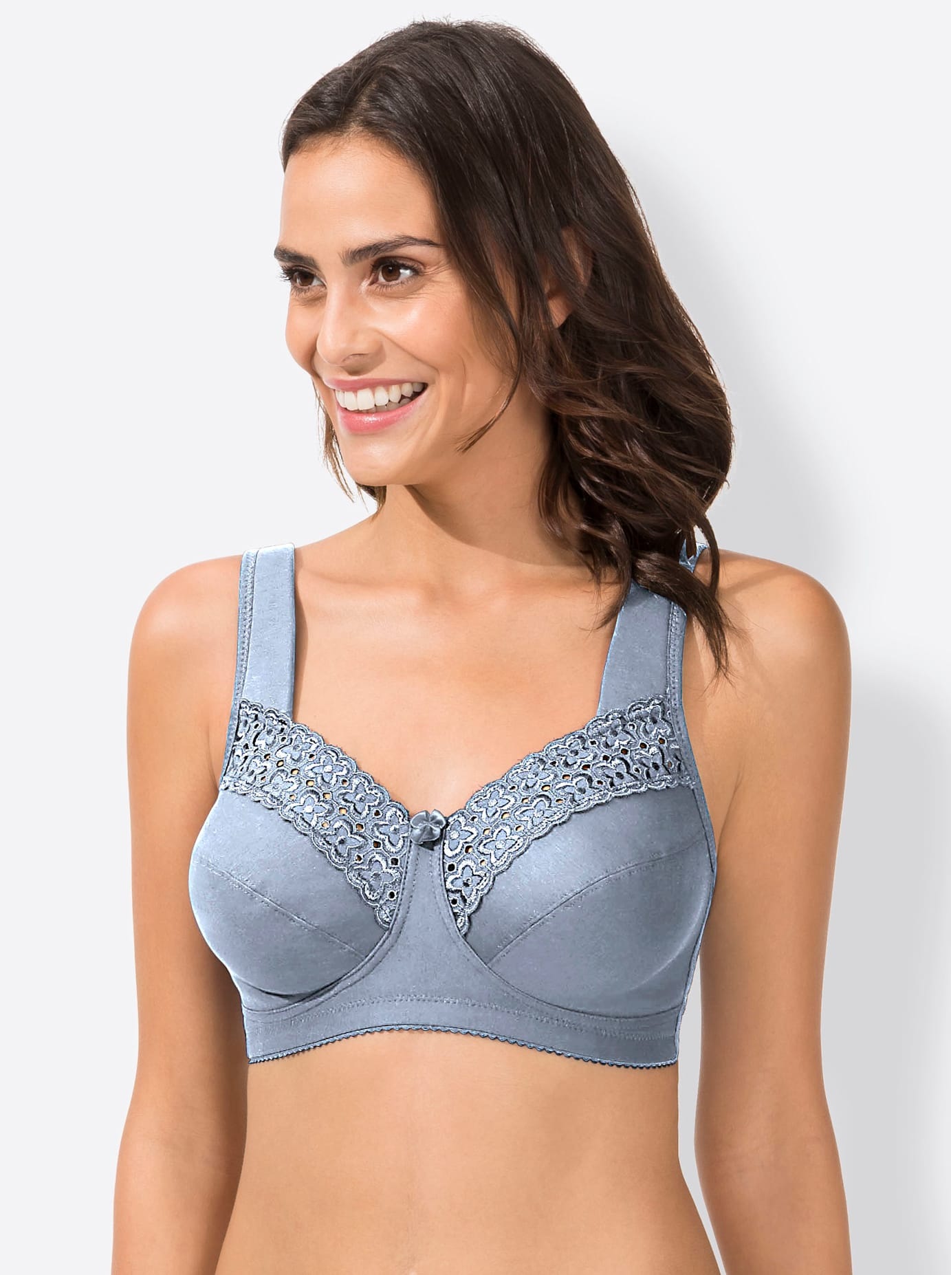 Miss Mary Damen Entlastungs-BH Einzelpackung in blau, Größe Cup D