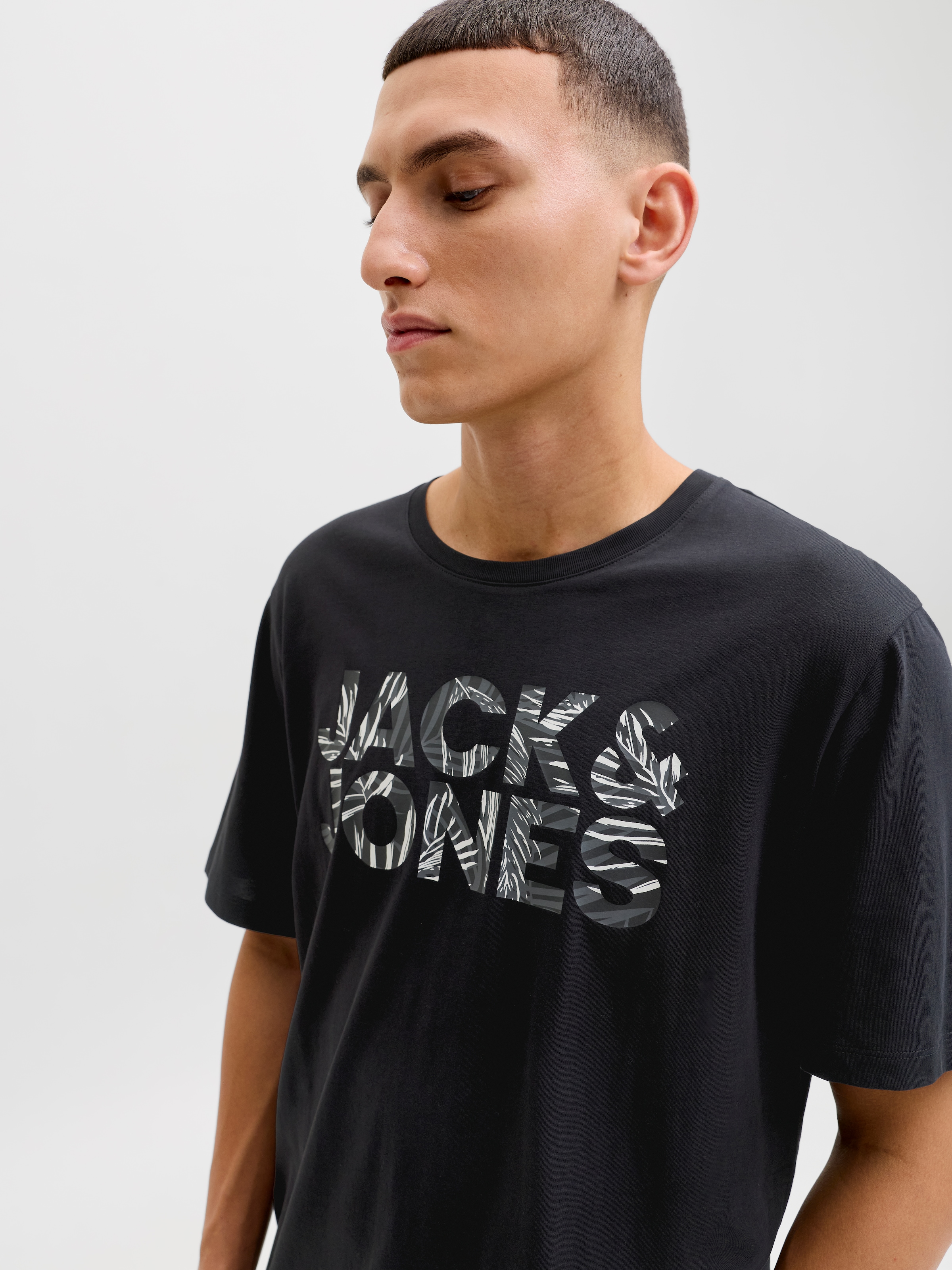 Jack & Jones Kurzarmshirt »JJEJEFF LOGO TEE SS SN« mit Logoprint