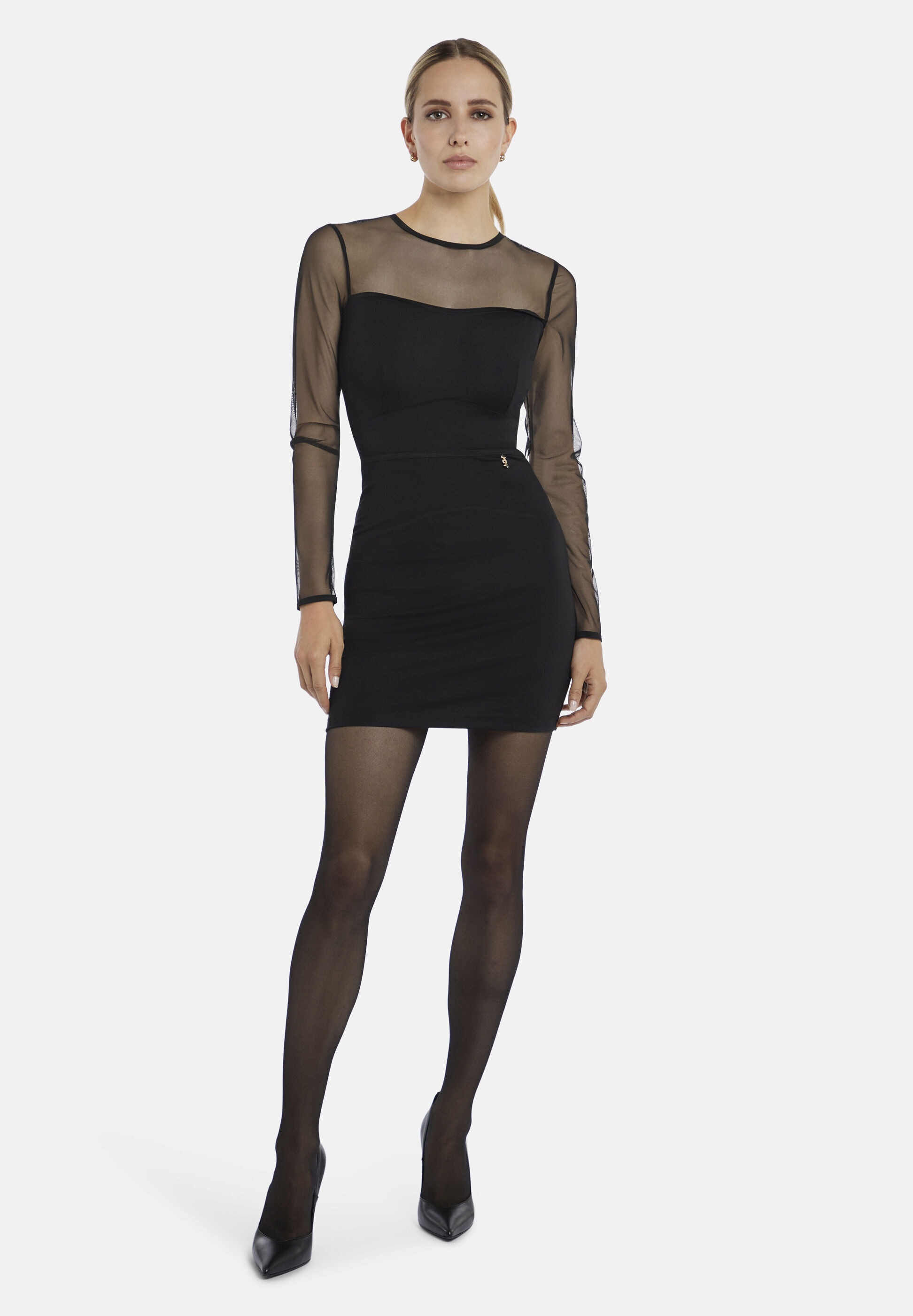 Nicowa Abendkleid »Nicowa Kleid MINIWA« Ohne Taschen mit Mesh-Einsätzen