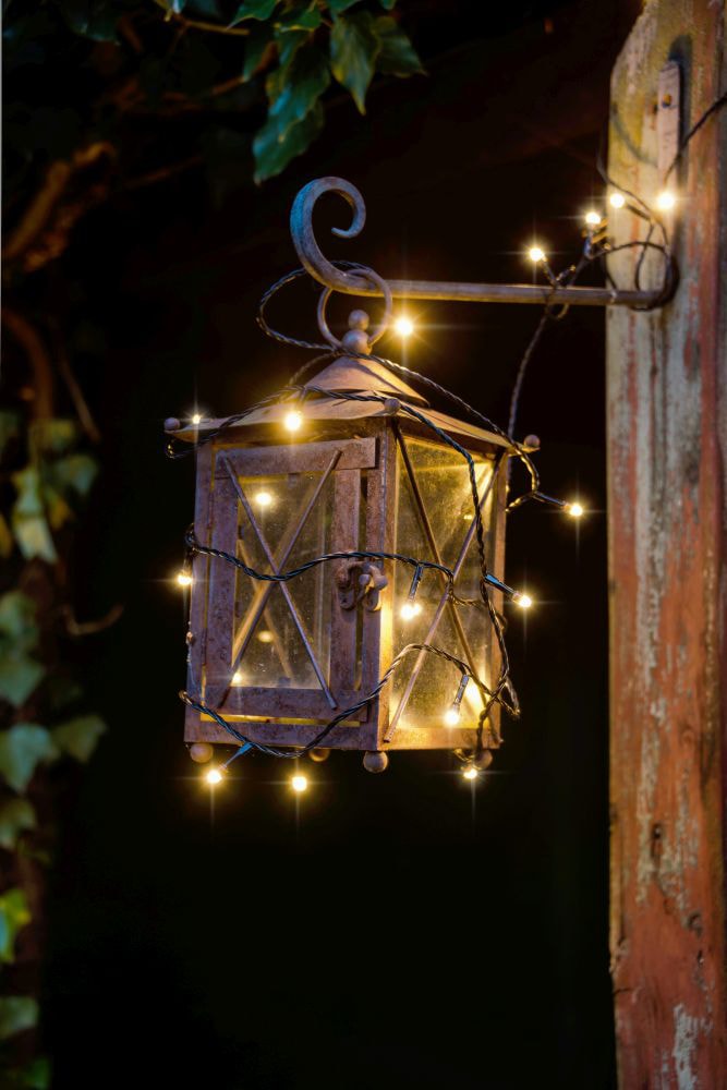 KONSTSMIDE LED-Lichterkette »Weihnachtsdeko aussen«, gefrostet, 80 warm weiße Dioden
