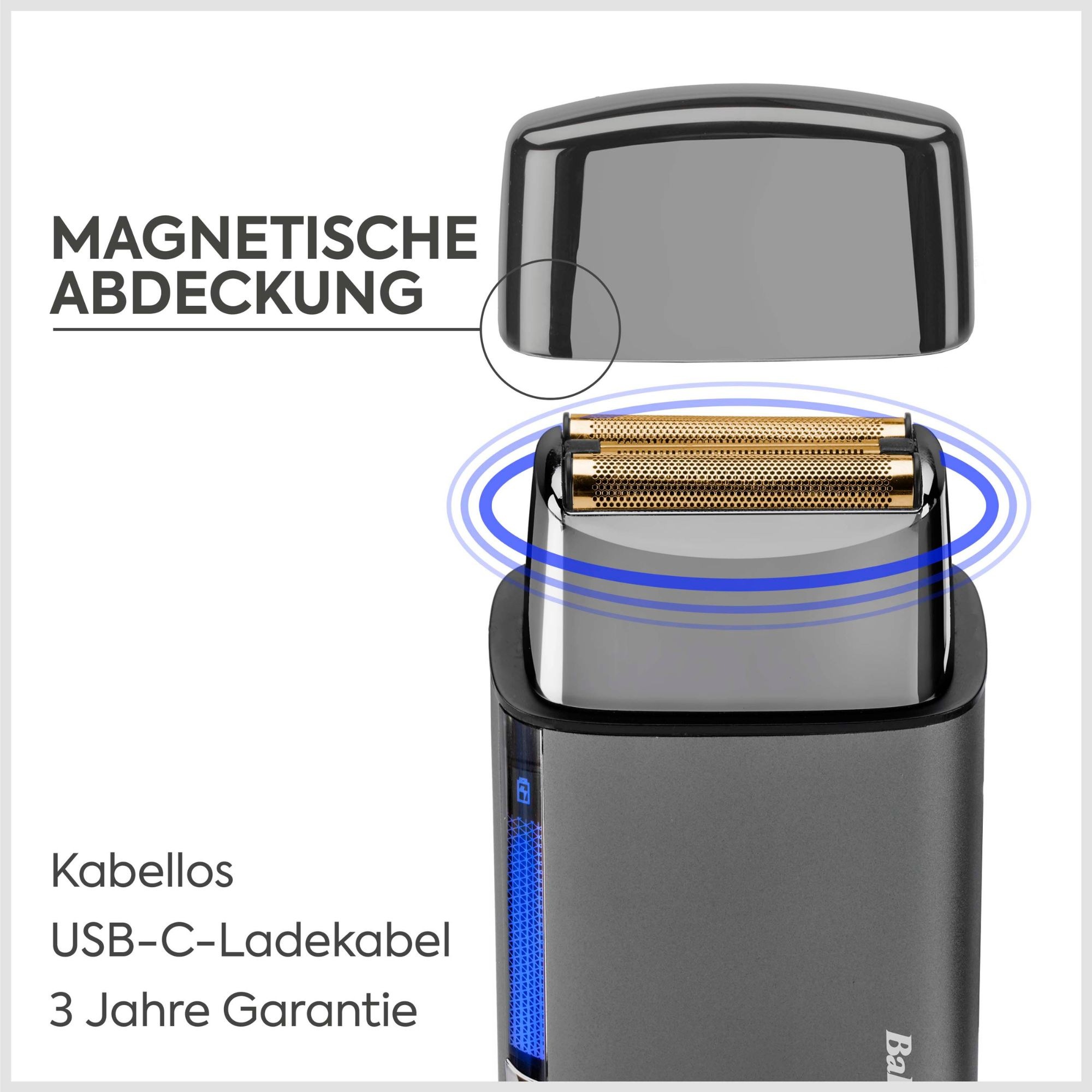 BaByliss Elektrogesichtshaarentferner »Super-X Metal Folienrasierer«
