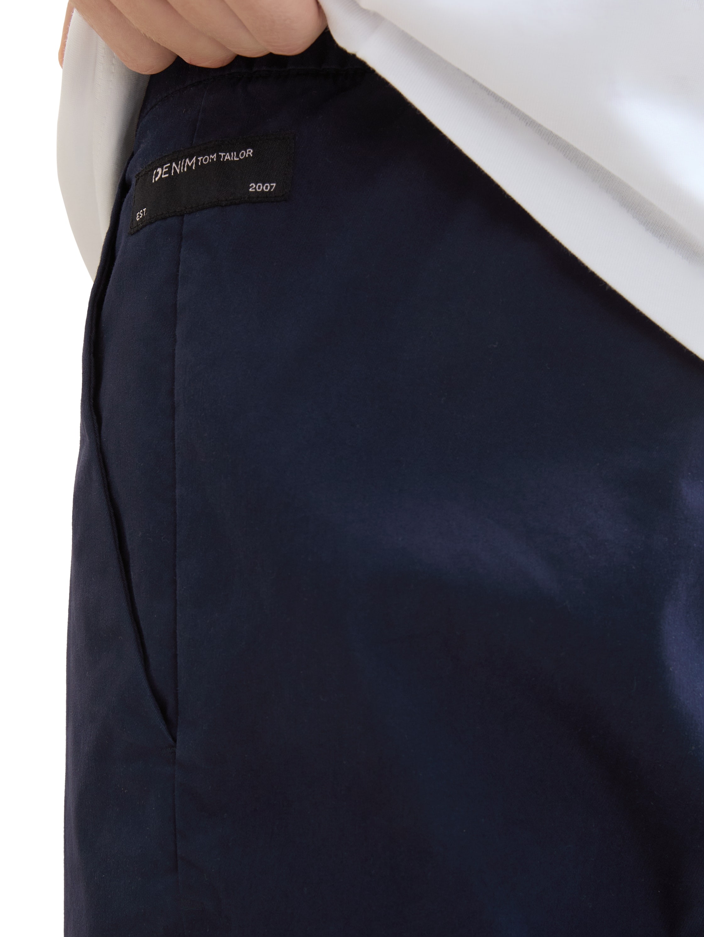 TOM TAILOR Denim Chinohose, mit seitlichen Eingrifftaschen
