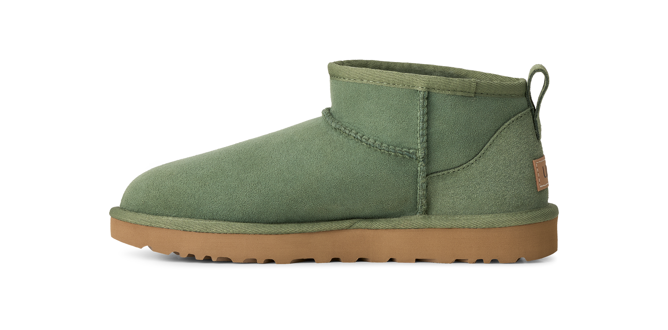 UGG Schlupfboots »Unisex, W CLASSIC ULTRA MINI«  Winterboots mit Ziernähten und Logoaufnäher an der Ferse