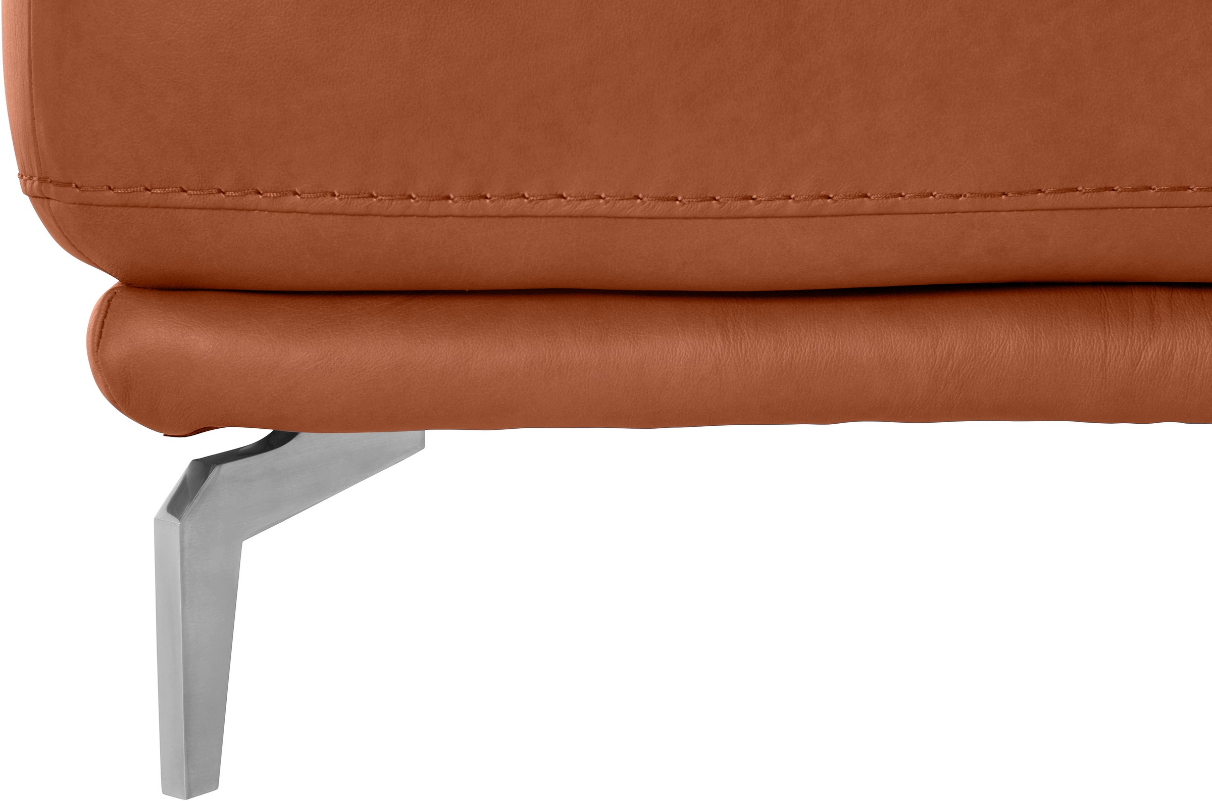 W.SCHILLIG Hocker »montanaa«, mit Metallfüßen in Chrom glänzend, Breite 71 cm
