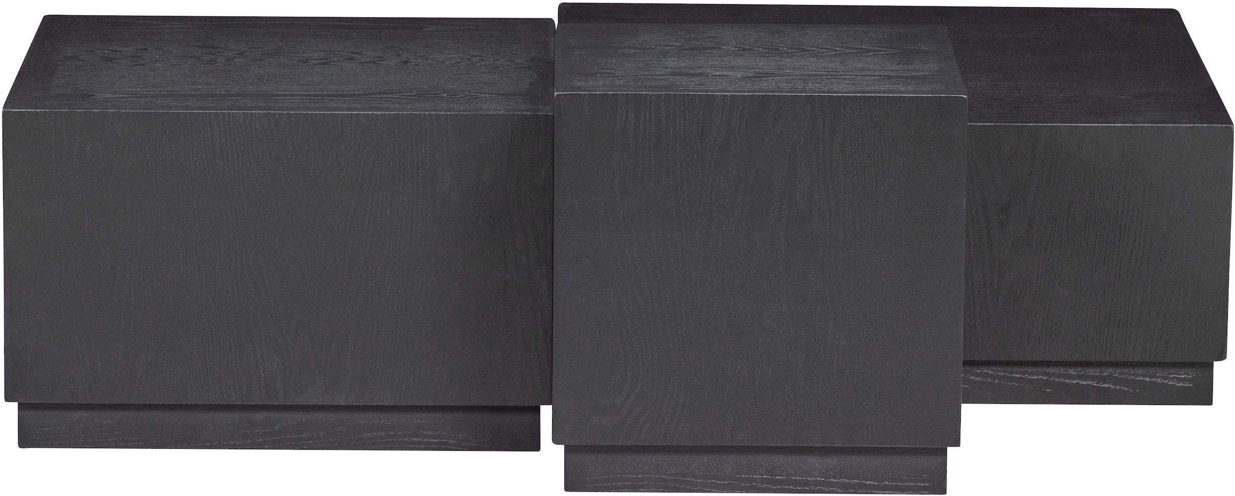WOOOD Beistelltisch »Pim 3-tlg. aus MDF, stapelbar 40x40 / 55x55 / 70x70 cm« Drei Einheiten ineinander stapelbar, Hohlkonstruktion, schutzlackiert