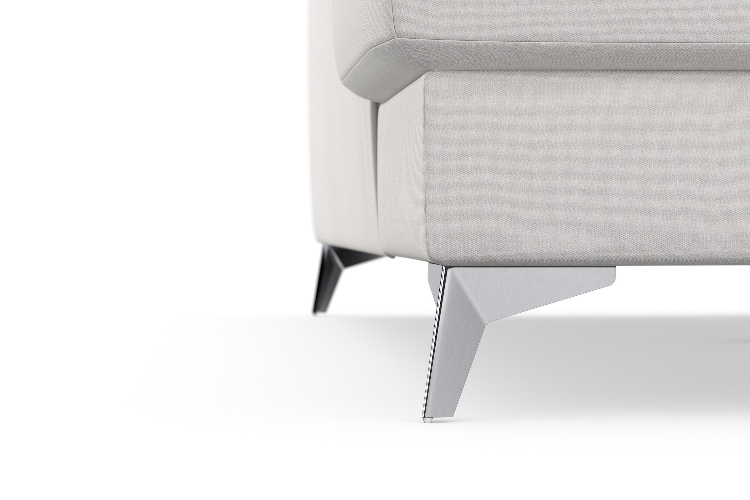 sit&more Ecksofa »Sinatra L-Form«, mit Ottomane, optional mit Kopfteilverstellung und Armteilfunktion