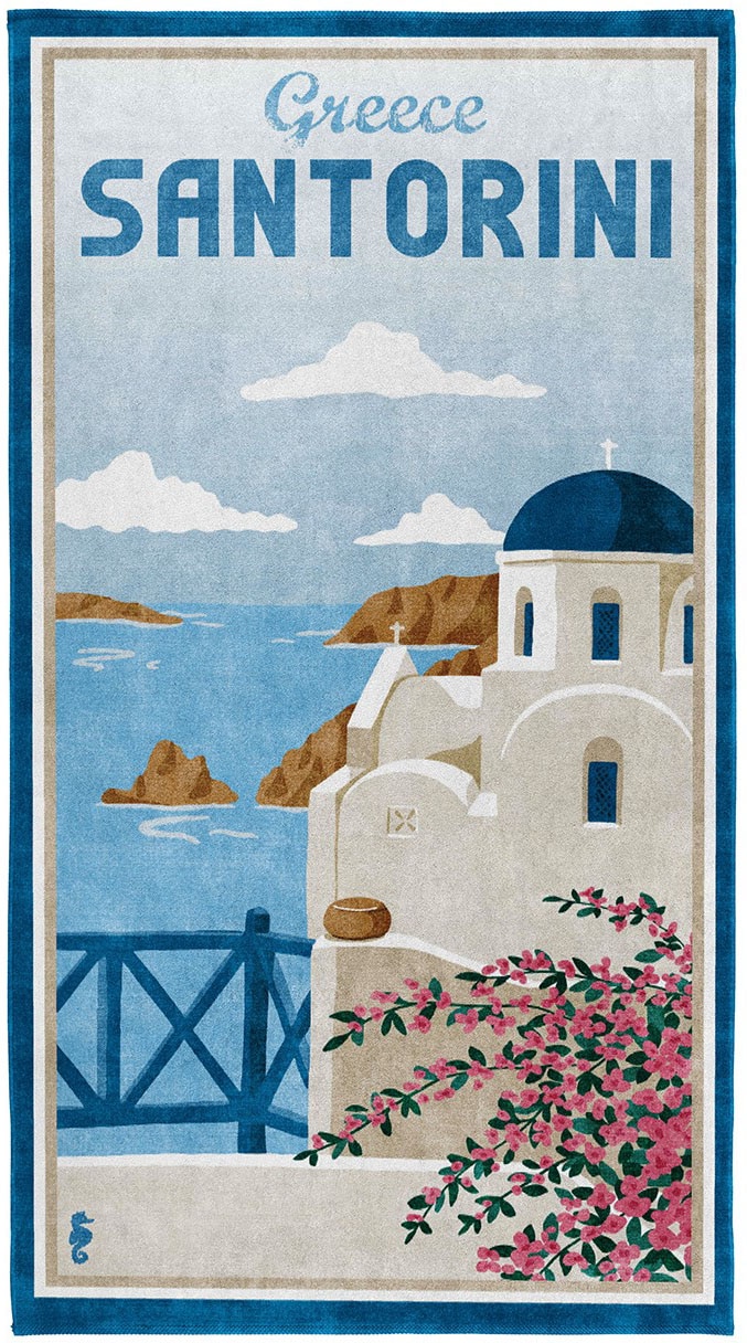 Schriftzug »St. Strandtuch lila blaue bestellen pastelfarbigen OTTO und St.), Lucia«, (1 mit Farbkomi bei Chiemsee Chiemsee einem