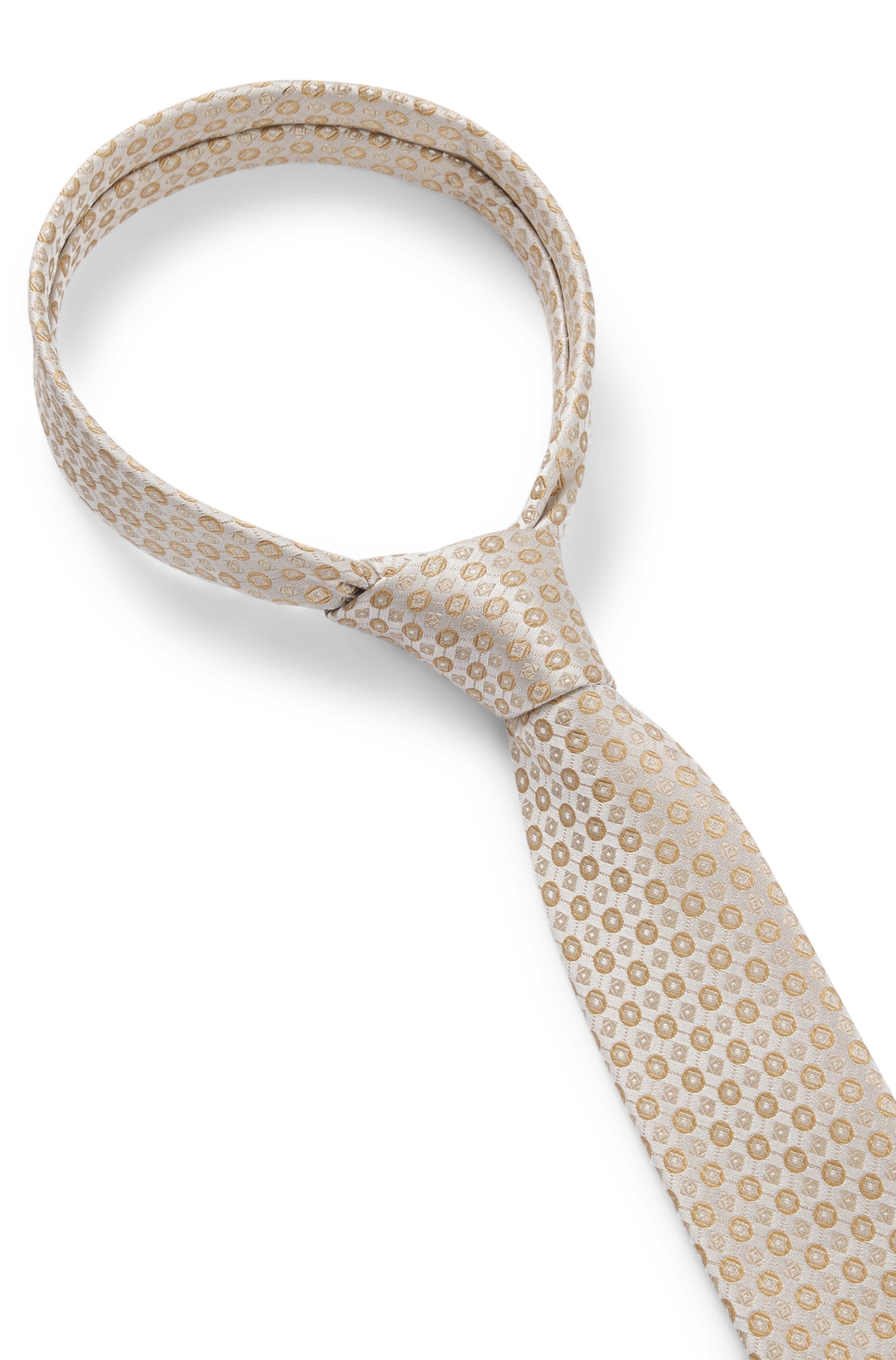 BOSS Krawatte »H-Tie 6 cm« aus einem Seiden-Mix mit Jacquard-Muster