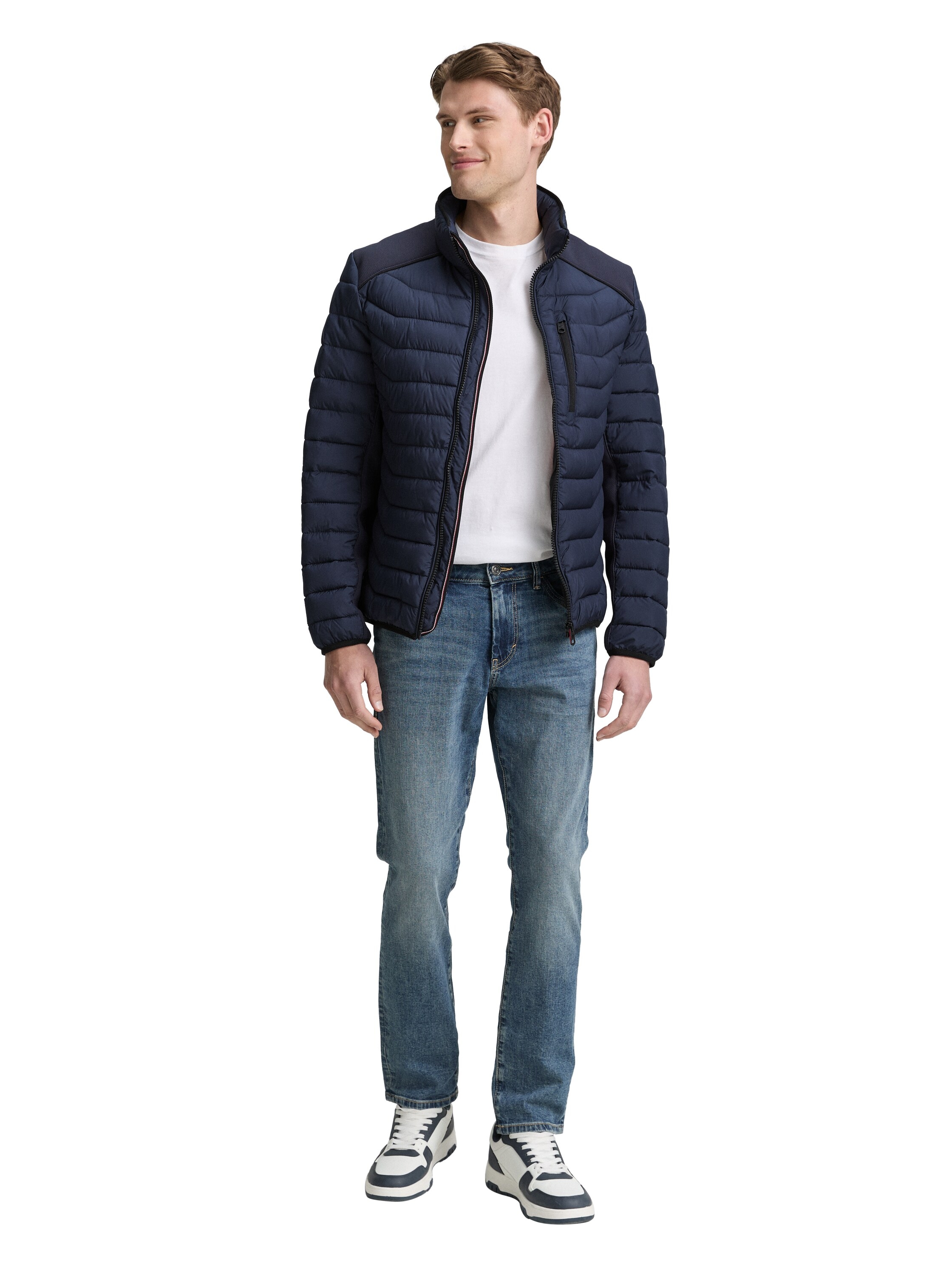 TOM TAILOR Steppjacke, ohne Kapuze, mit Taschen