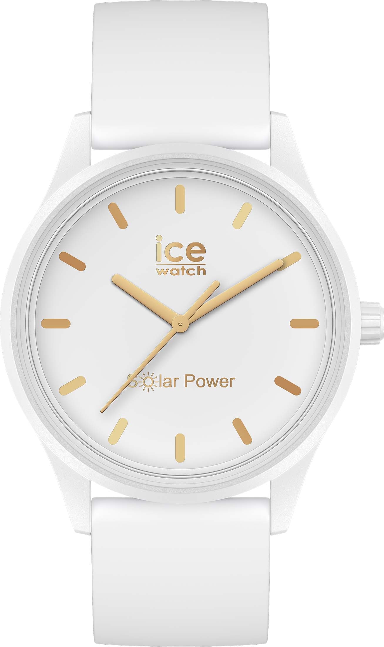 Solar gold »ICE bestellen 020301« bei ice-watch power-White M, Solaruhr OTTO