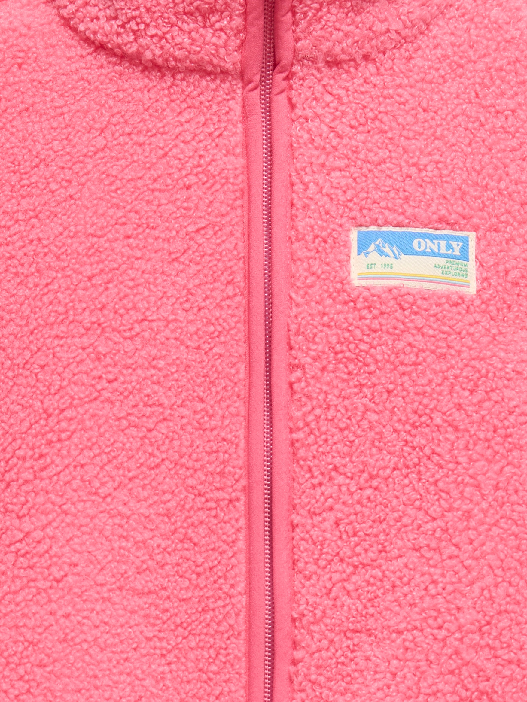 KIDS ONLY Fleecejacke »KOGEVA LIFE TEDDY JACKET CP OTW NOOS« ohne Kapuze